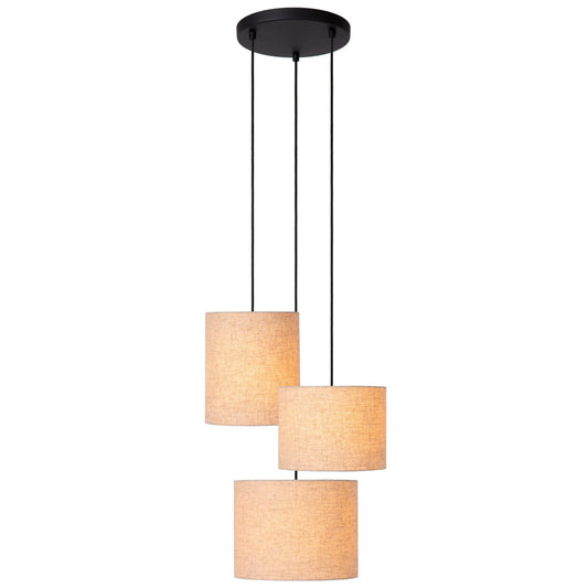 Lucide MAYA - Pendant light - Ø 46 cm - 3xE27 - Cream