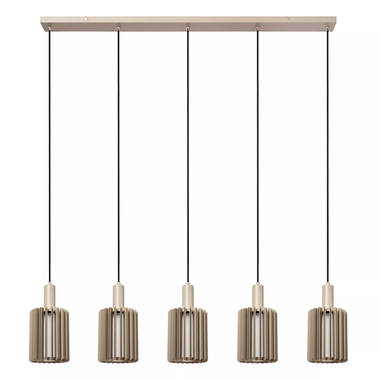 Lucide LAMBRES - Pendant light - 5xE27 - Taupe
