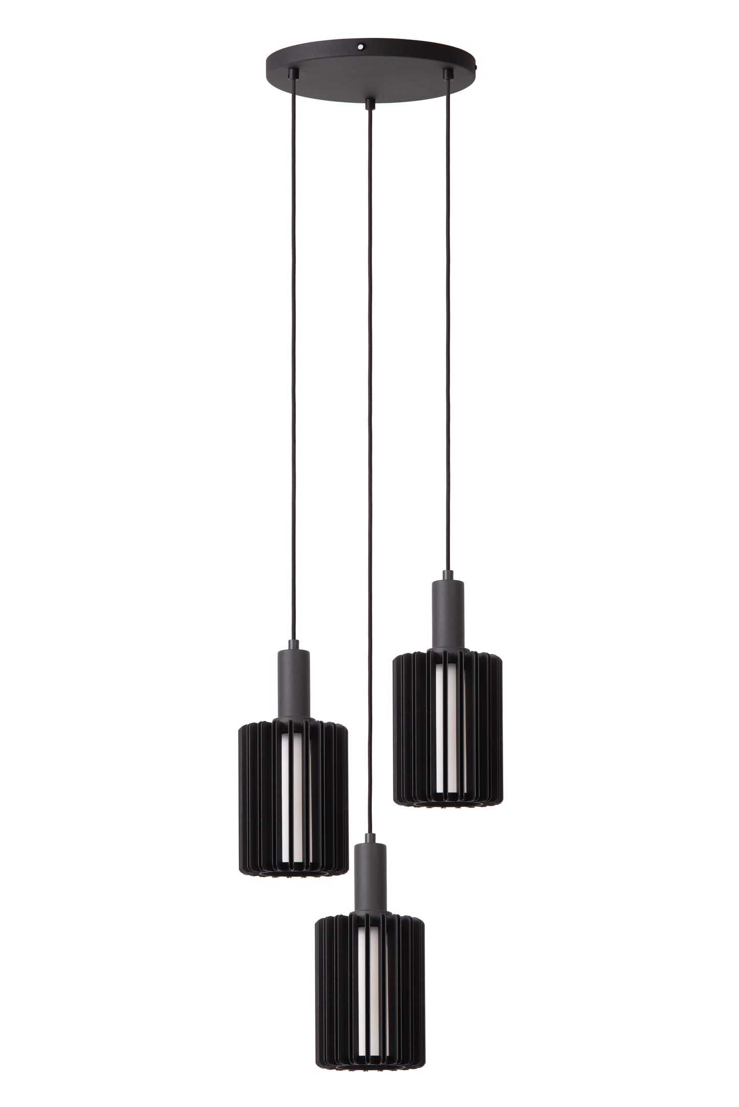 Lucide LAMBRES - Pendant light - 3xE27 - Black