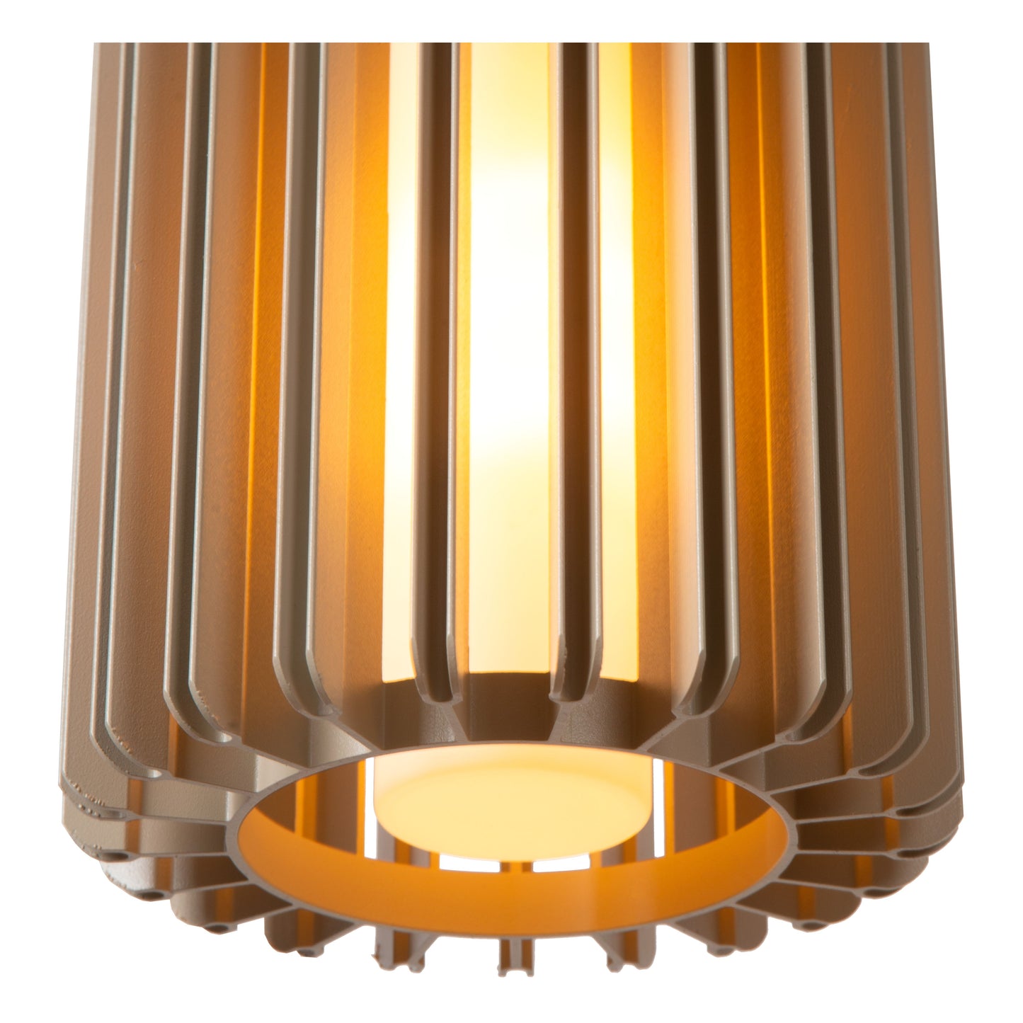 Lucide LAMBRES - Pendant light - 1xE27 - Taupe