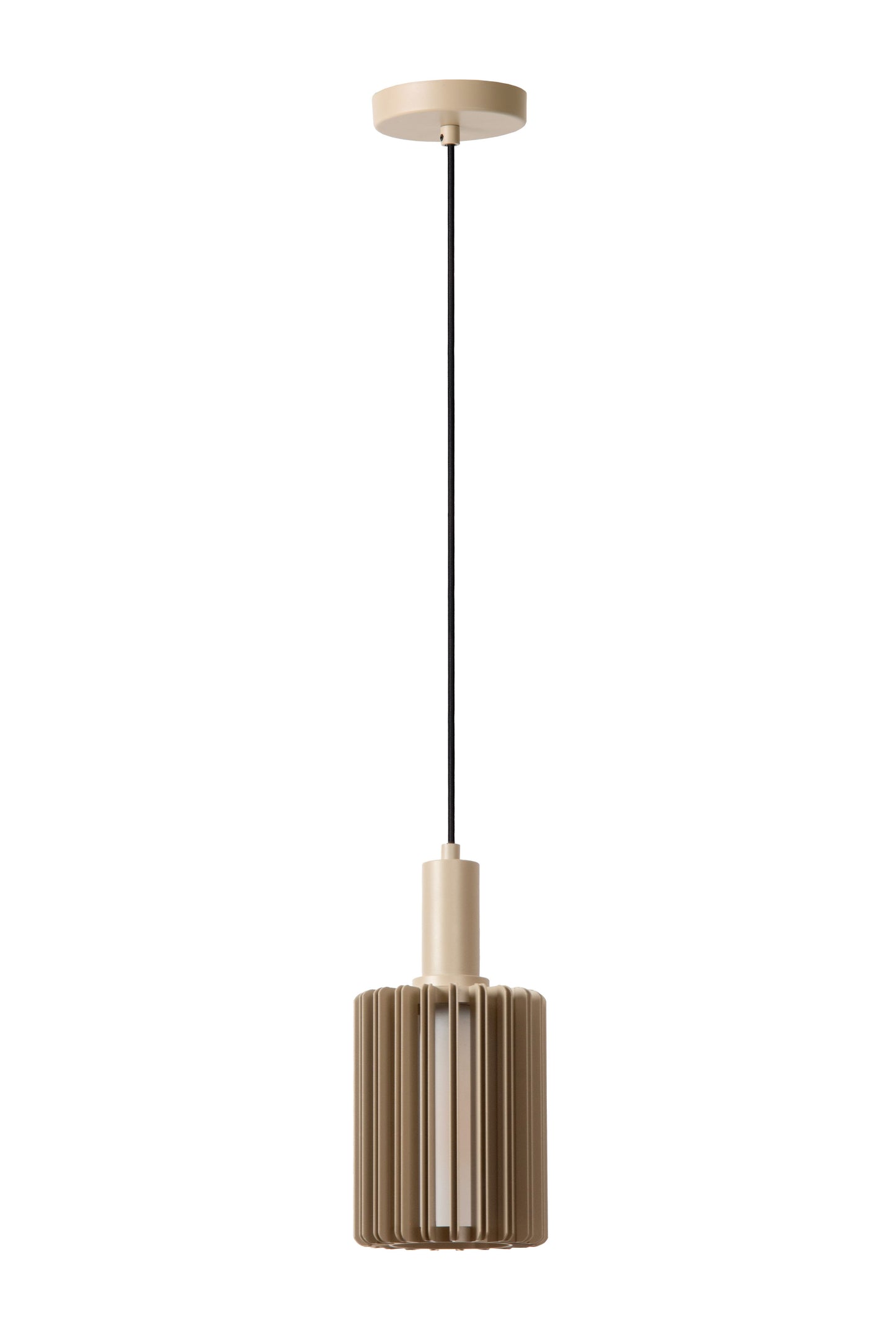 Lucide LAMBRES - Pendant light - 1xE27 - Taupe