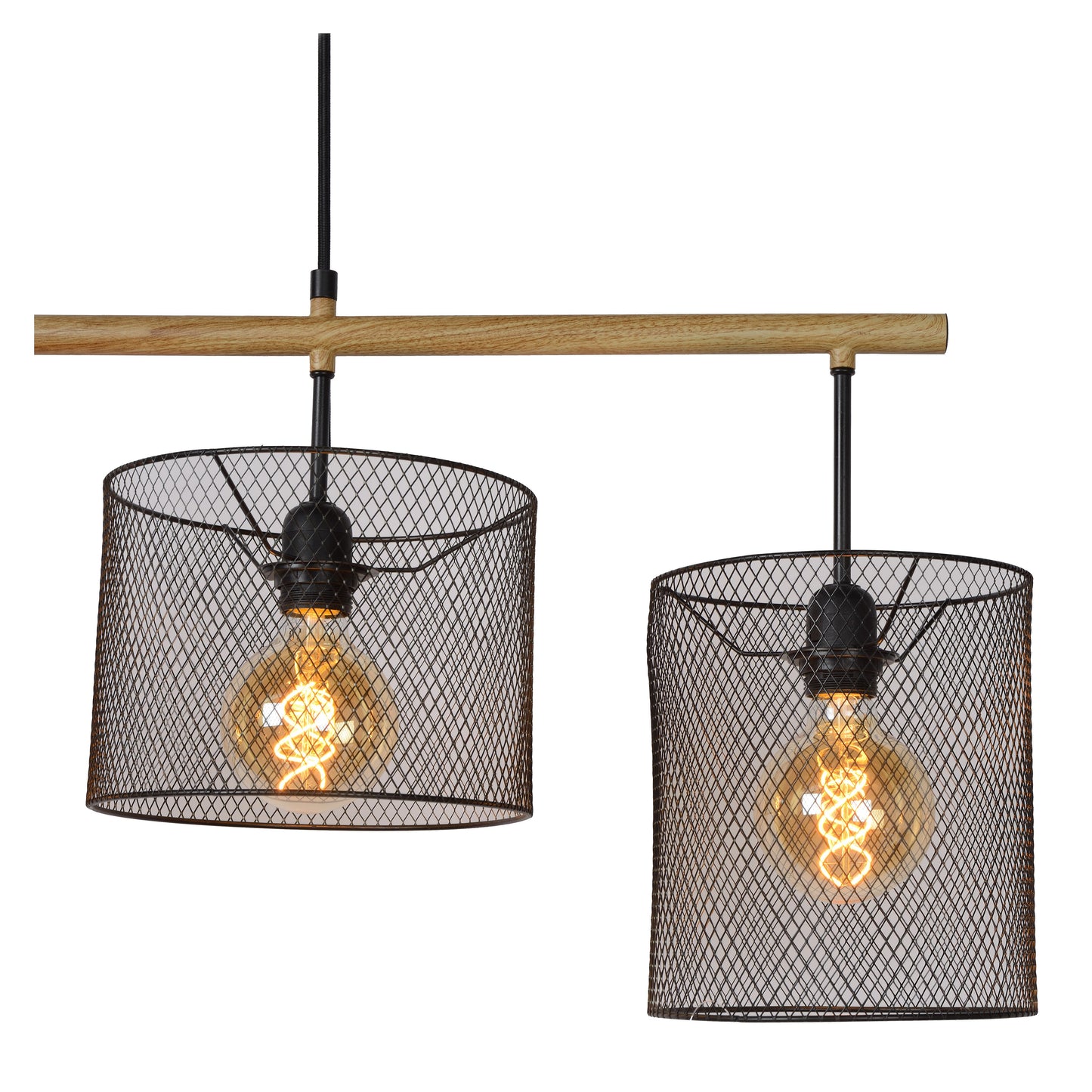 Lucide BASKETT - Pendant light - 4xE27 - Black