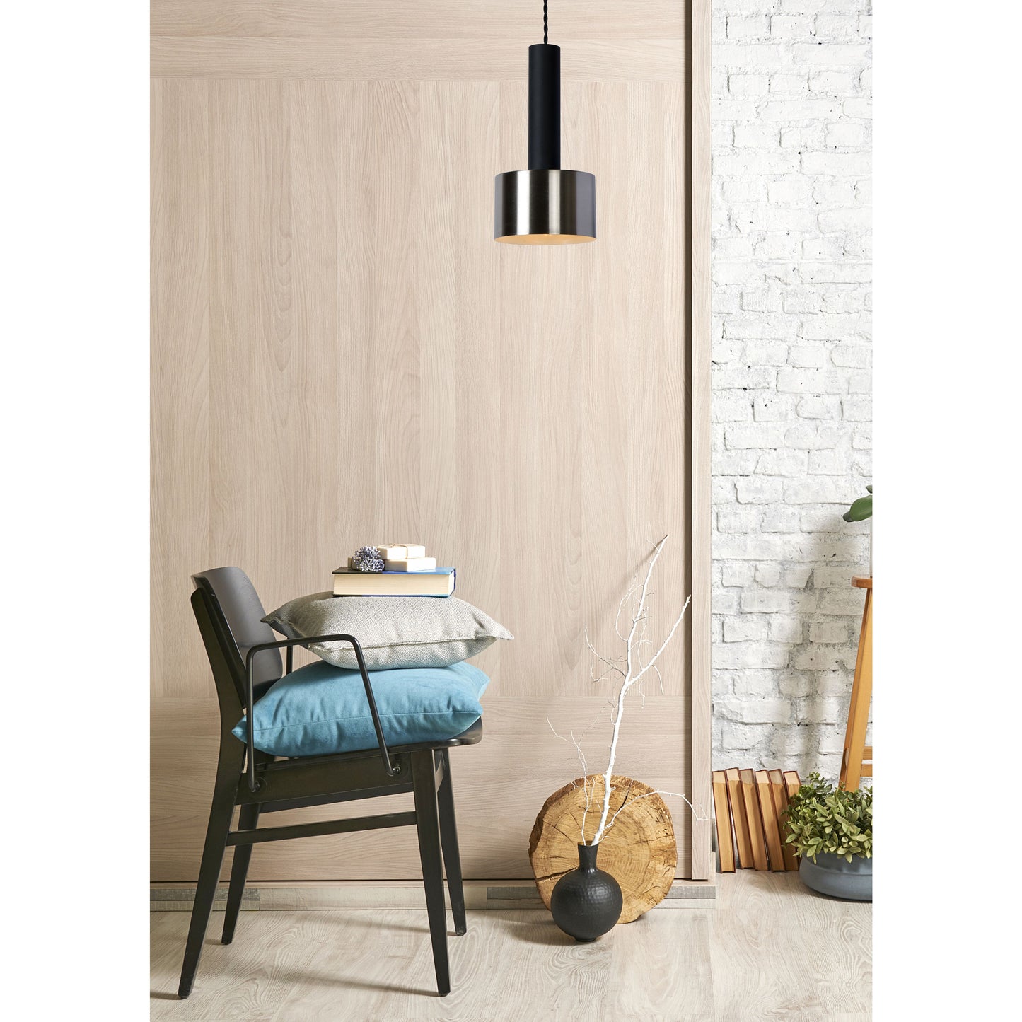 Lucide TEUN - Pendant light - Ø 13 cm - 1xE27 - Black