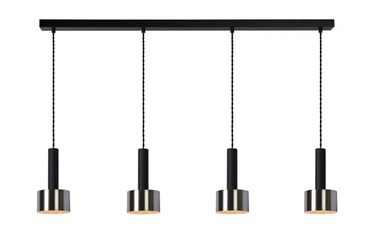 Lucide TEUN - Pendant light - 4xE27 - Black