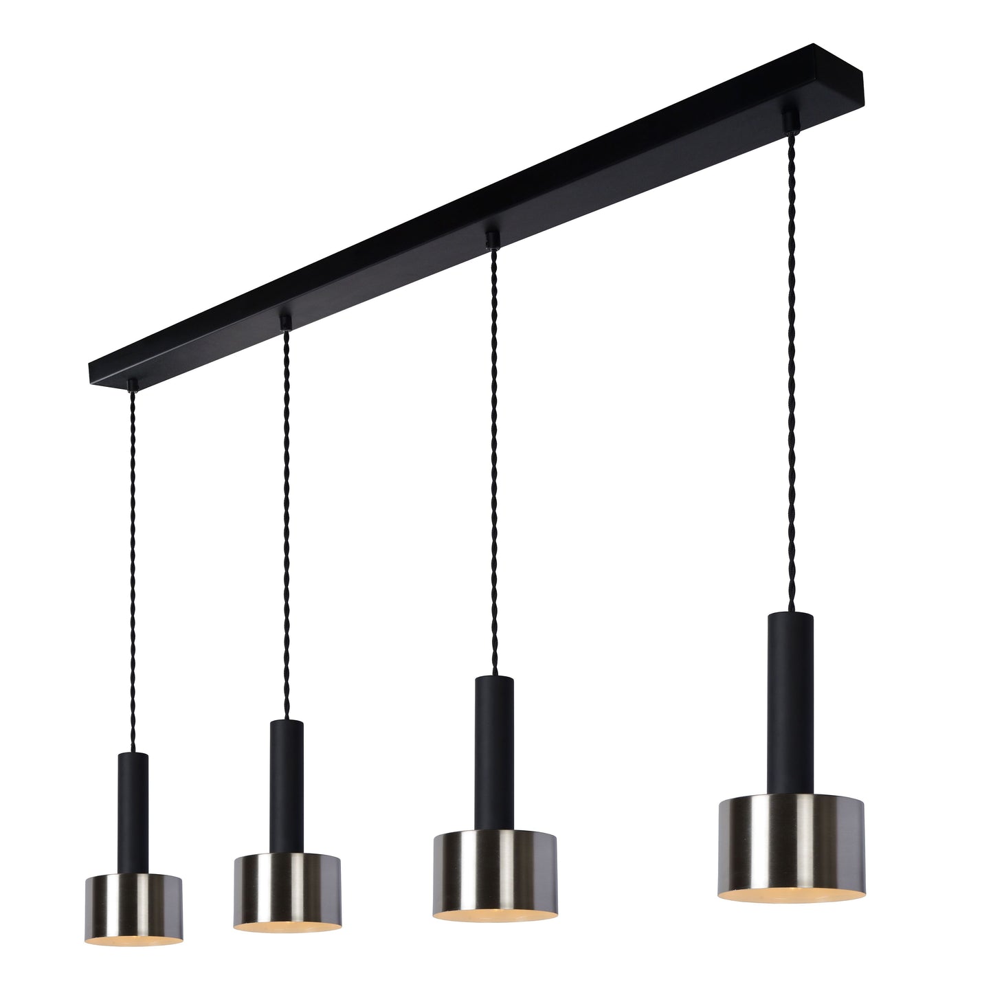 Lucide TEUN - Pendant light - 4xE27 - Black