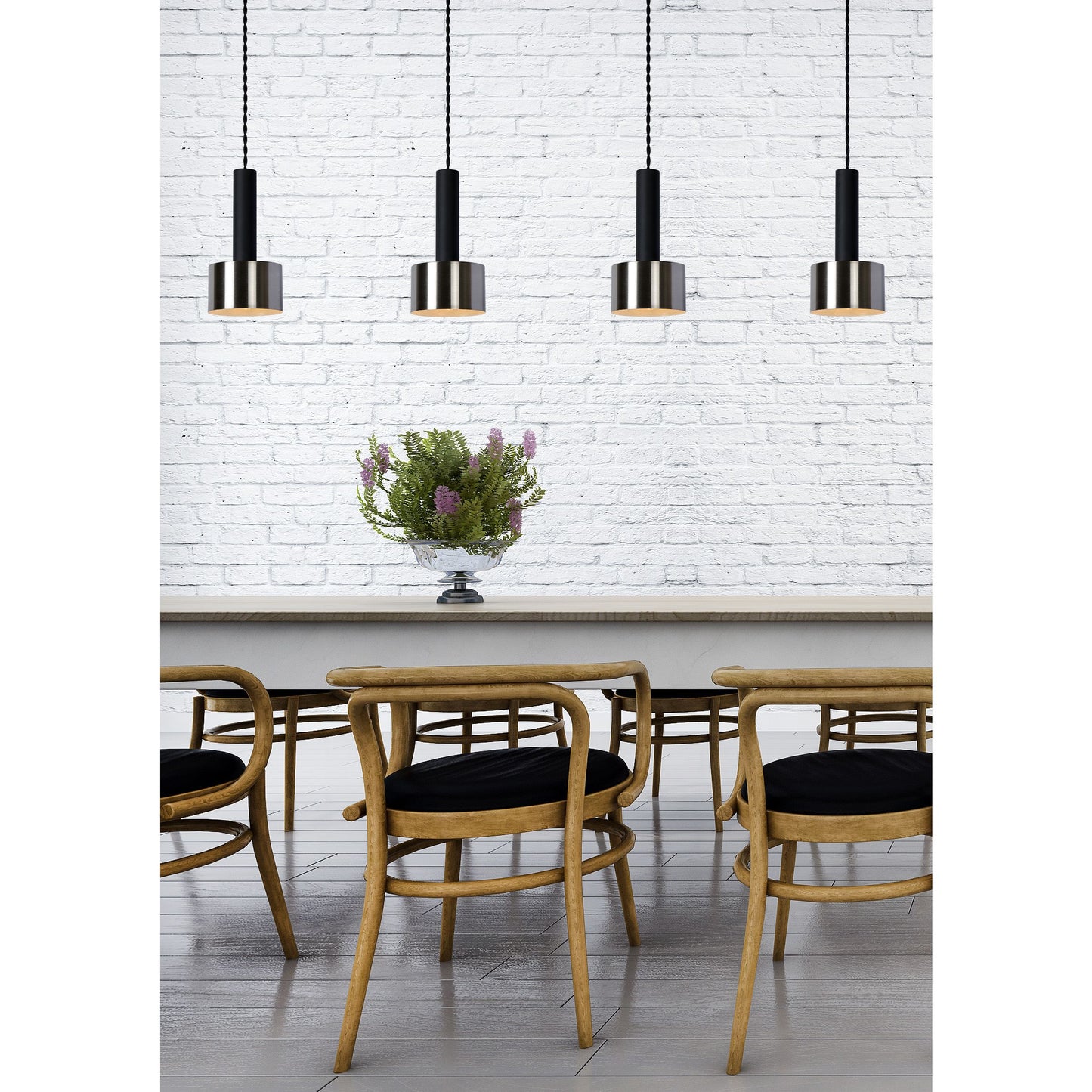 Lucide TEUN - Pendant light - 4xE27 - Black