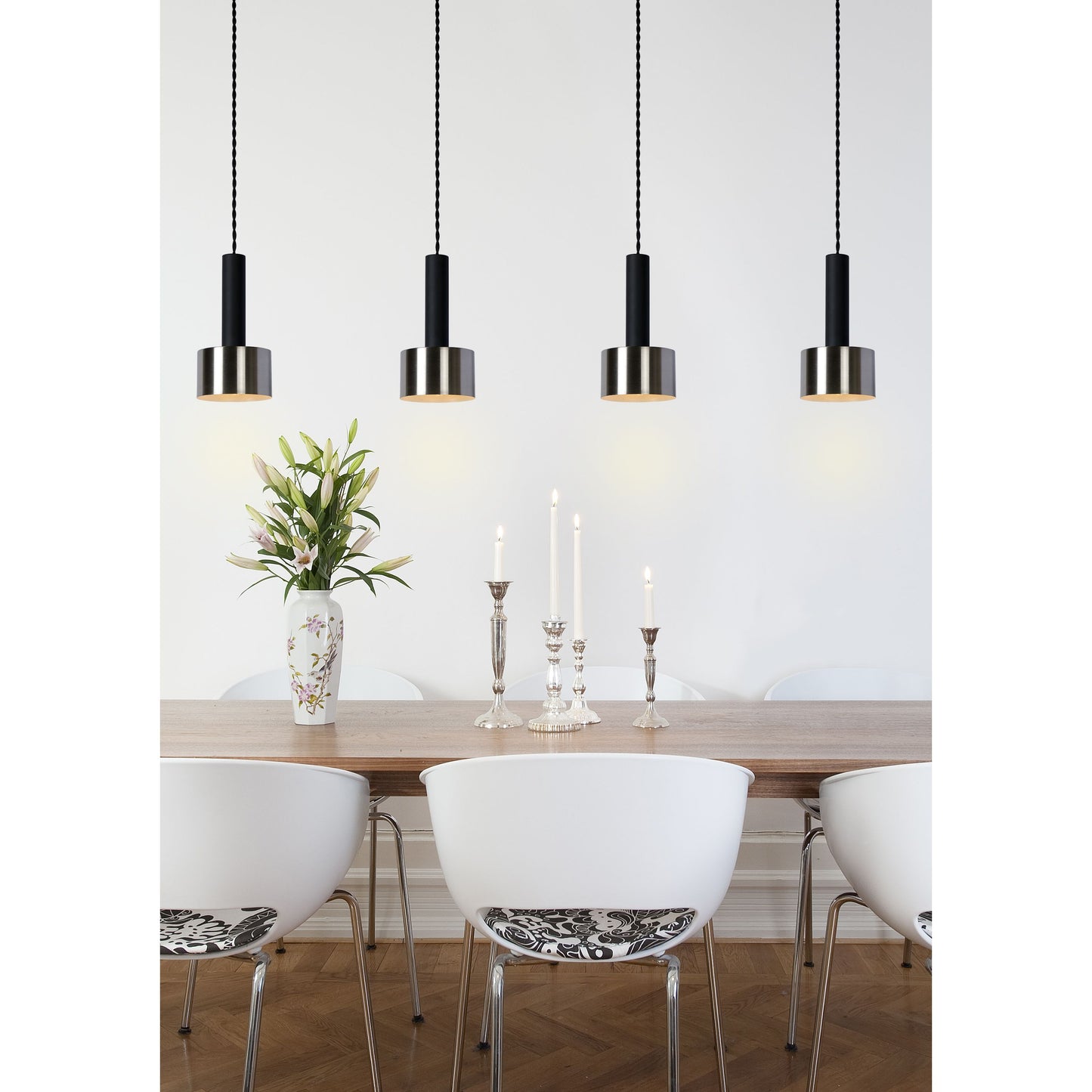 Lucide TEUN - Pendant light - 4xE27 - Black