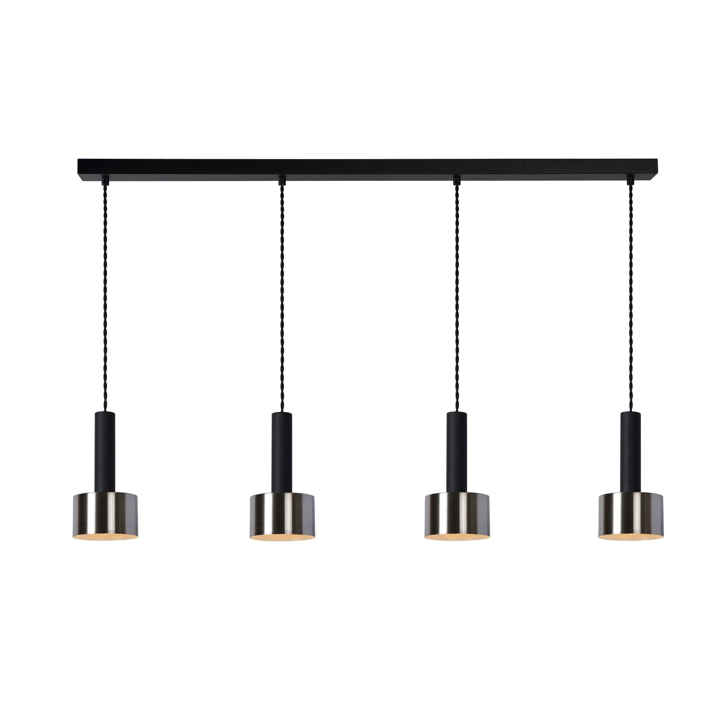 Lucide TEUN - Pendant light - 4xE27 - Black