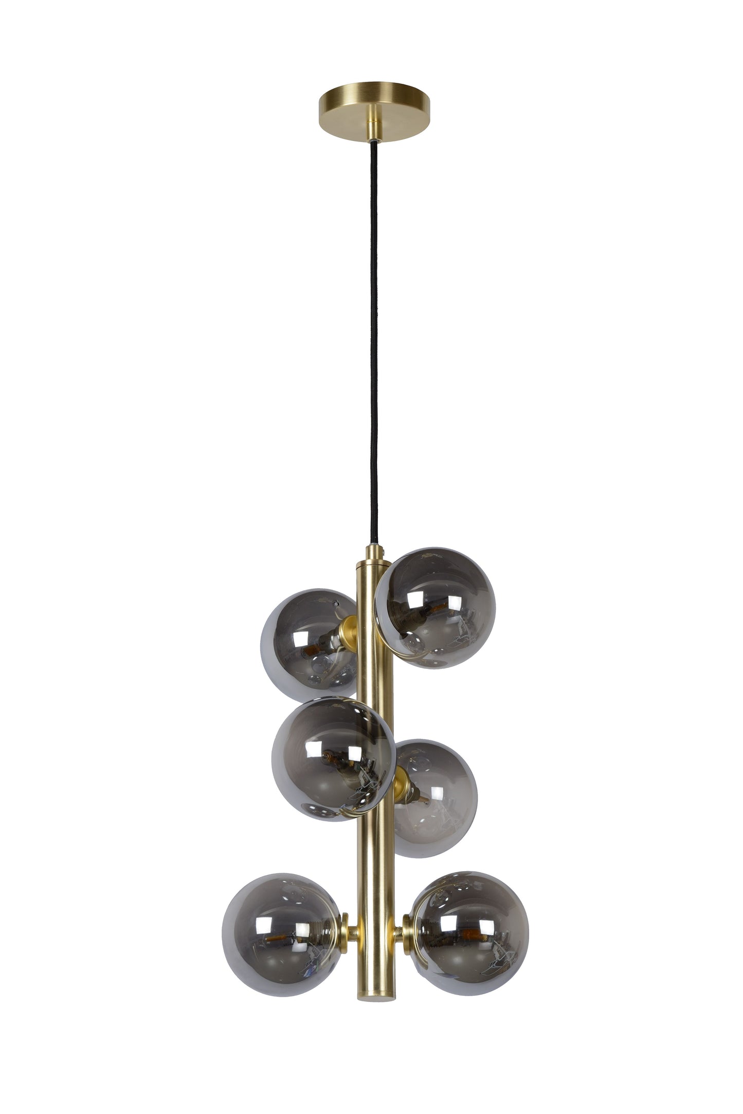 Lucide TYCHO - Pendant light - Ø 25,5 cm - 6xG9 - Matt Gold / Brass