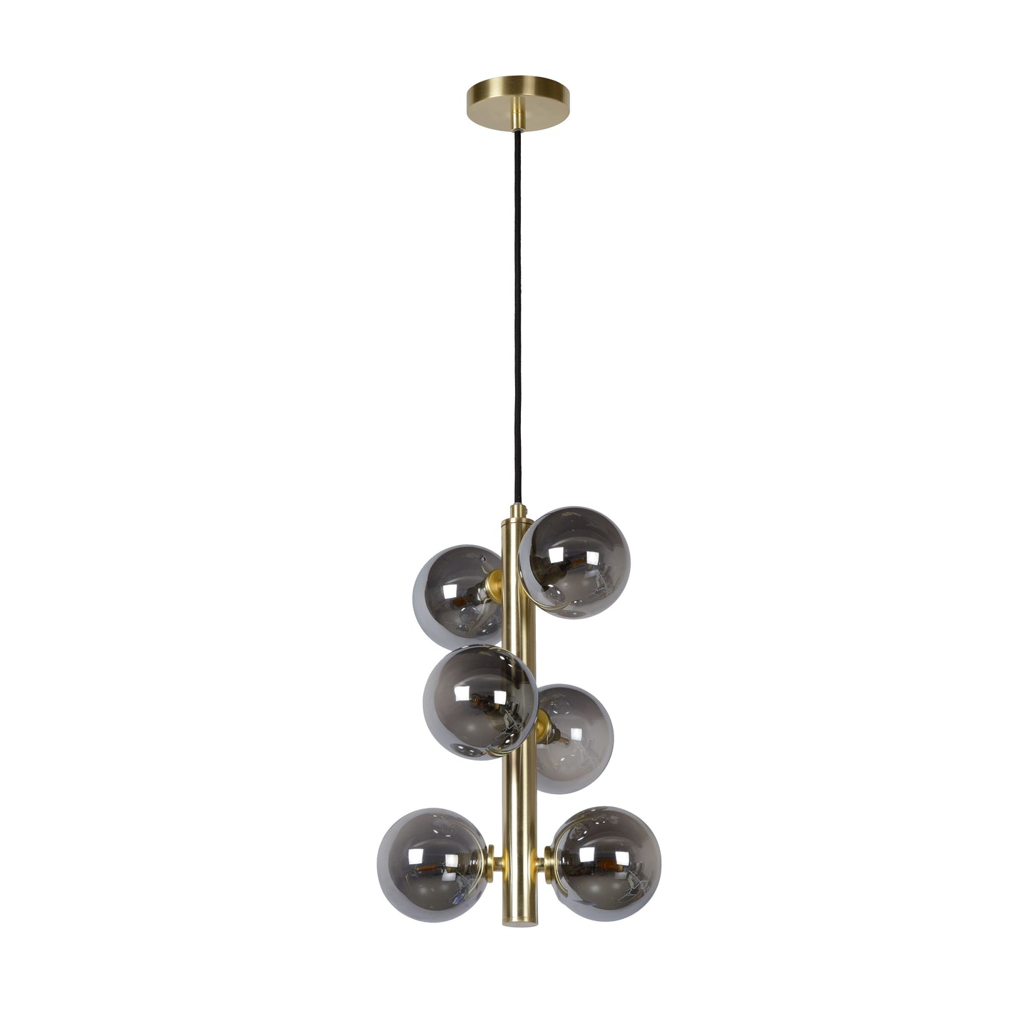 Lucide TYCHO - Pendant light - Ø 25,5 cm - 6xG9 - Matt Gold / Brass