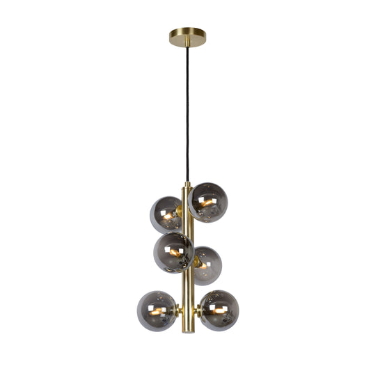 Lucide TYCHO - Pendant light - Ø 25,5 cm - 6xG9 - Matt Gold / Brass