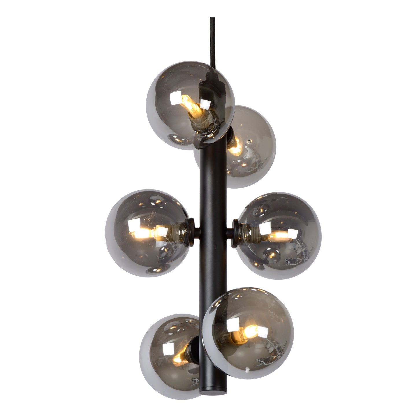 Lucide TYCHO - Pendant light - Ø 25,5 cm - 6xG9 - Black