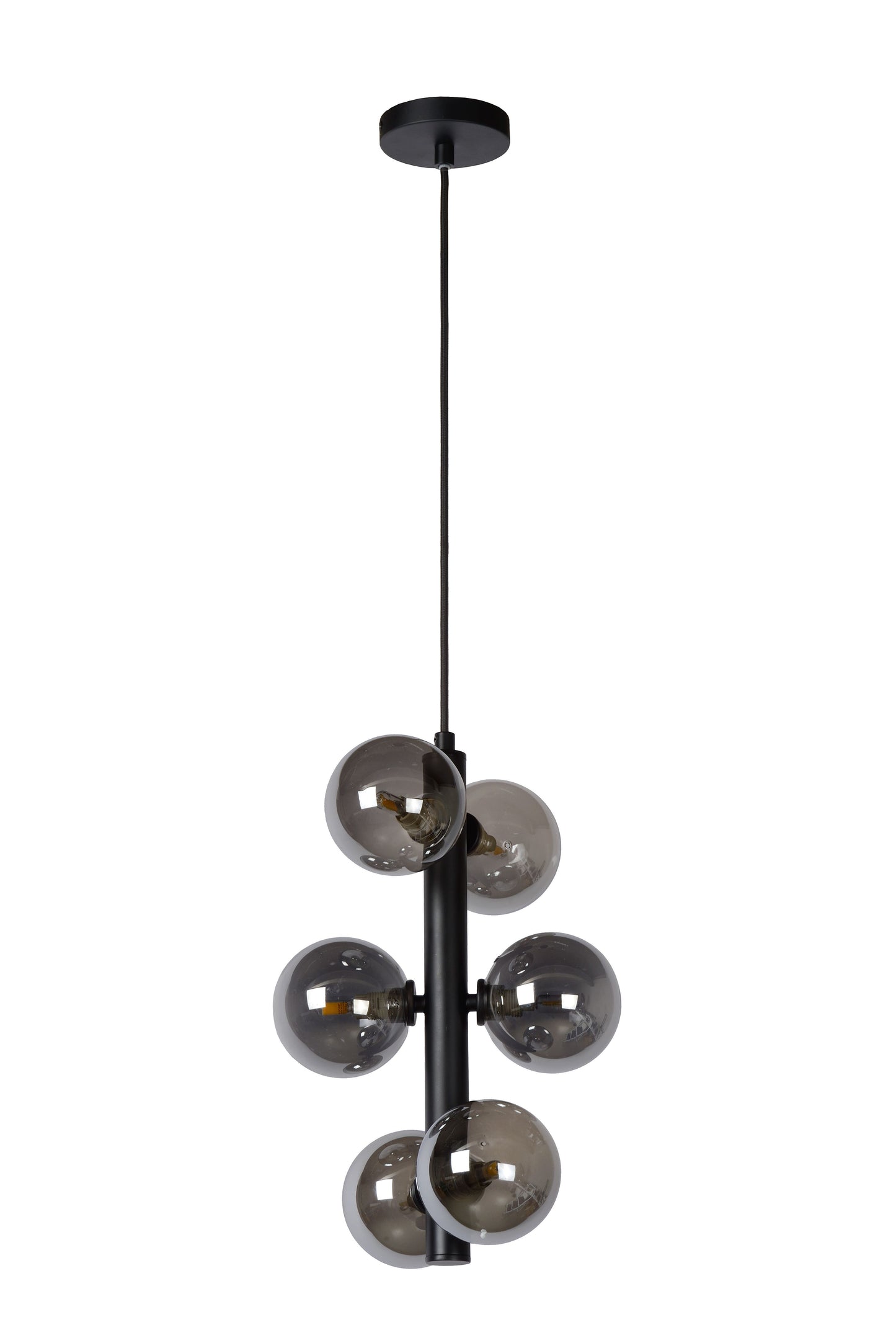 Lucide TYCHO - Pendant light - Ø 25,5 cm - 6xG9 - Black