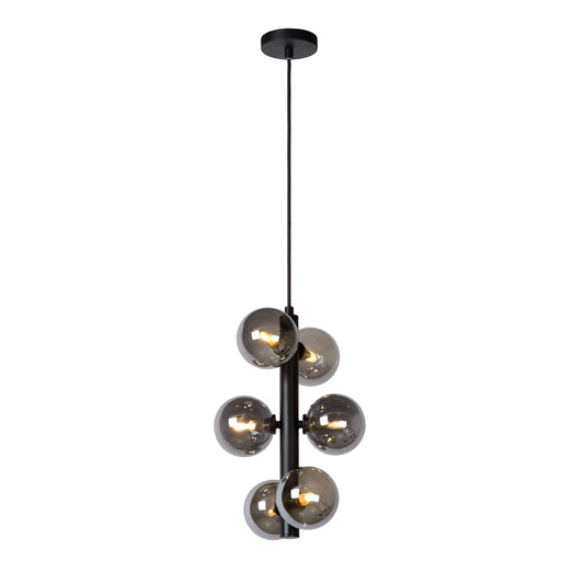 Lucide TYCHO - Pendant light - Ø 25,5 cm - 6xG9 - Black