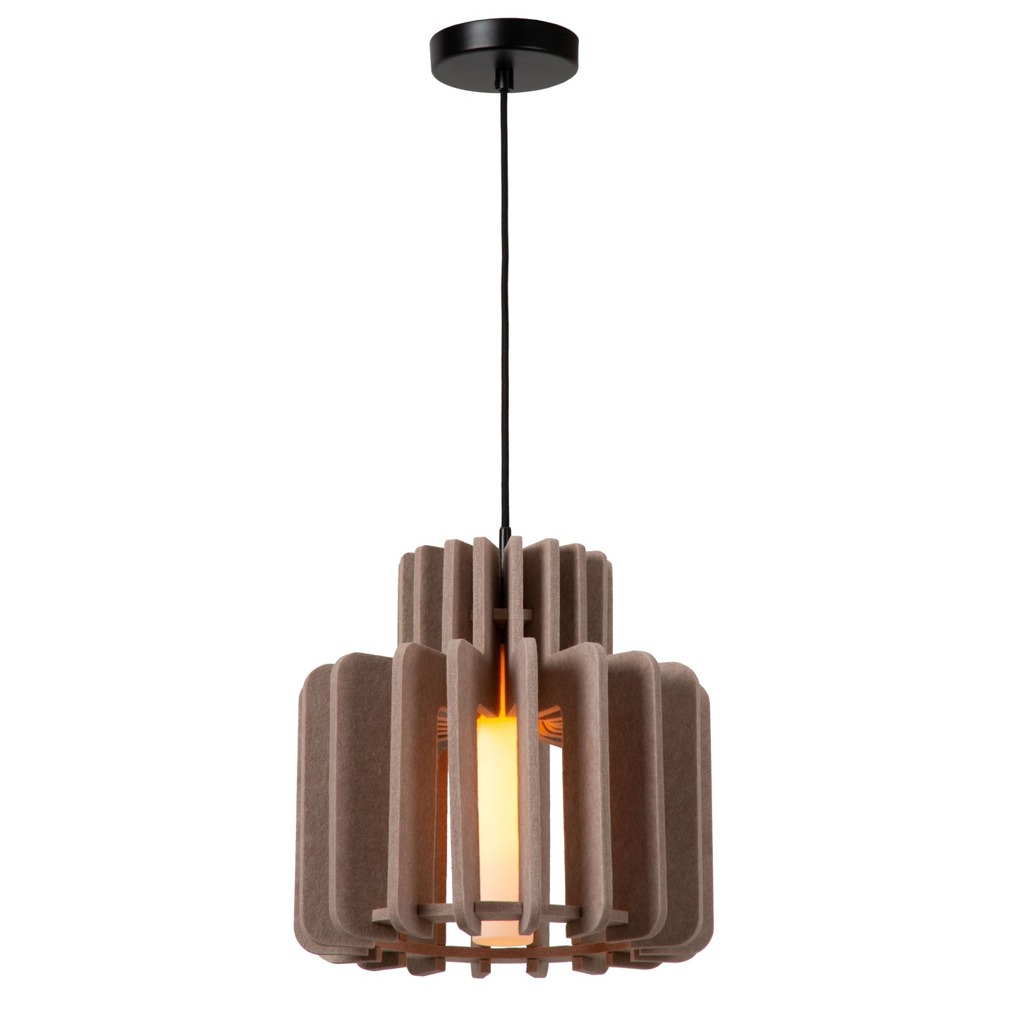 Lucide ROLLO - Pendant light - 1x E27 - Taupe