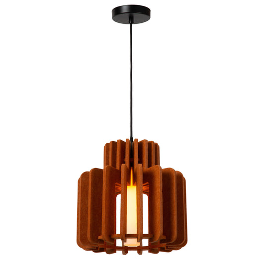 Lucide ROLLO - Pendant light - 1x E27 - Terracotta