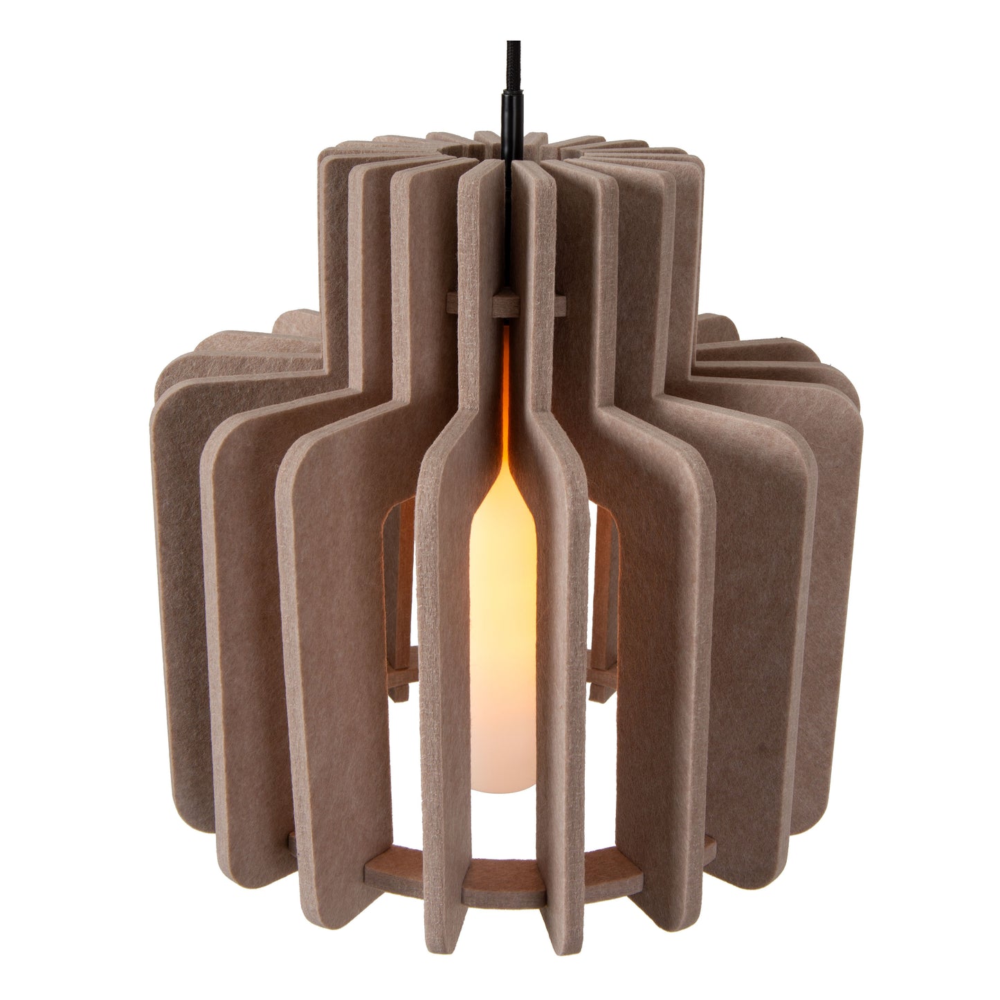 Lucide ROLLO - Pendant light - 1xE27 - Taupe