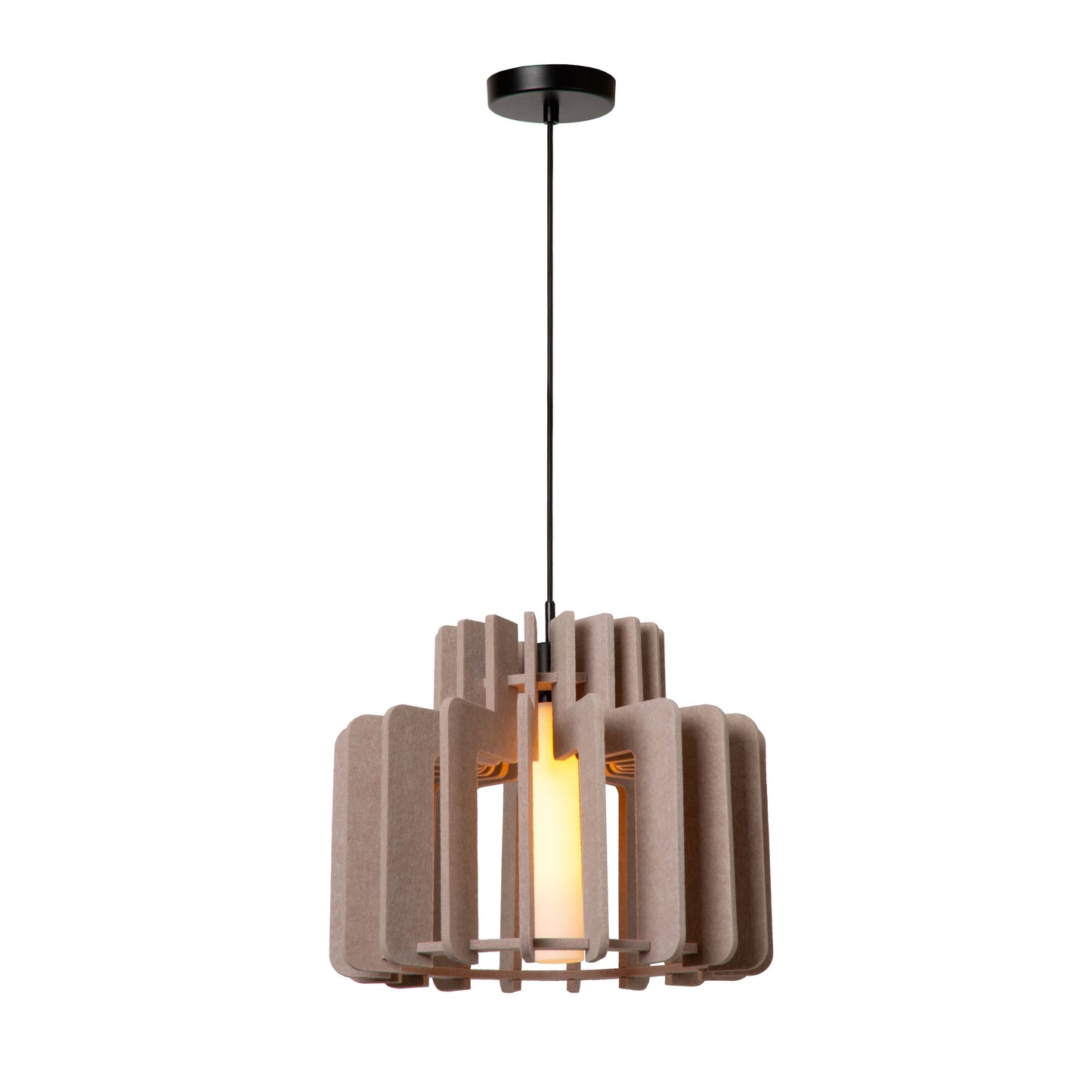 Lucide ROLLO - Pendant light - 1xE27 - Taupe