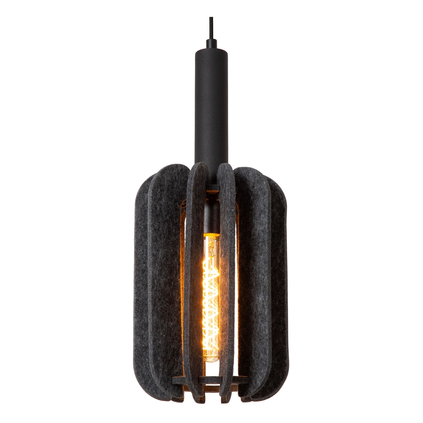 Lucide RAFAL - Pendant light - Ø 20 cm - 1xE27 - Grey