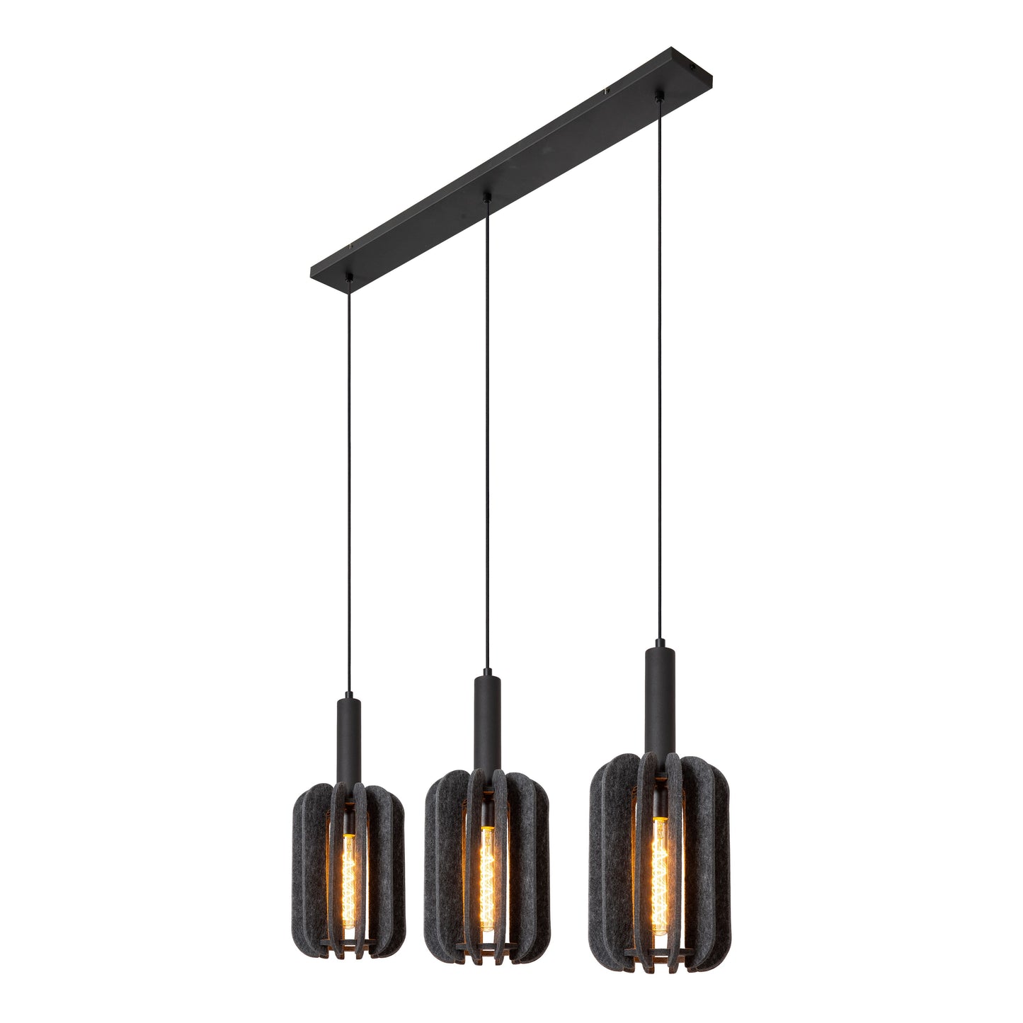 Lucide RAFAL - Pendant light - 3xE27 - Grey