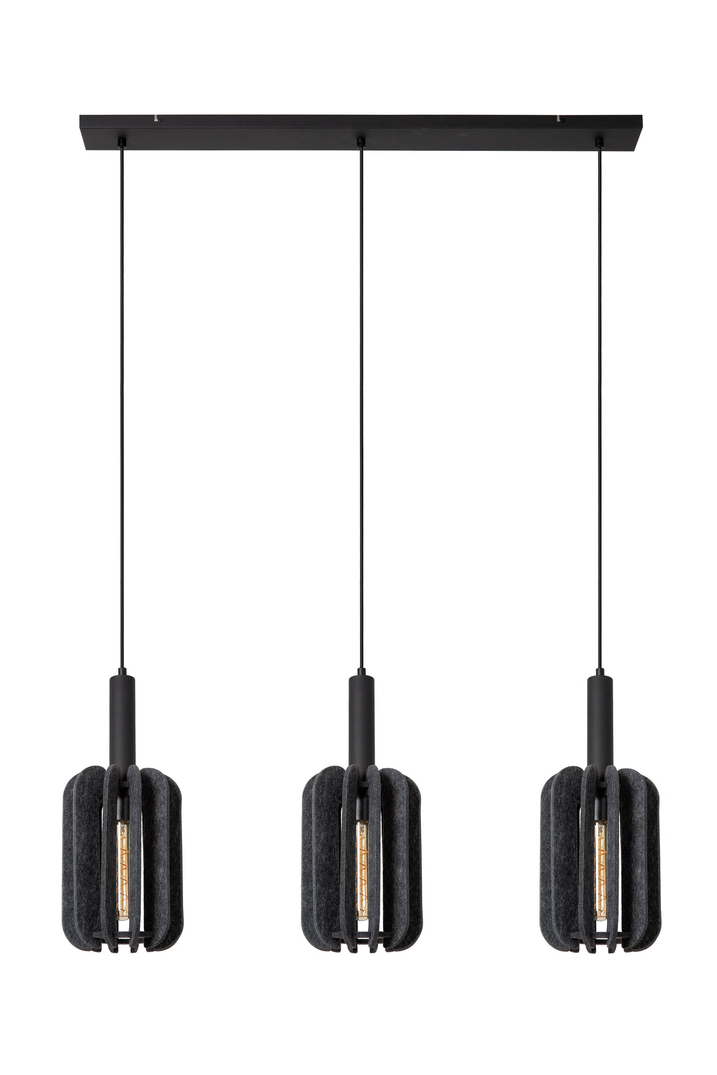 Lucide RAFAL - Pendant light - 3xE27 - Grey