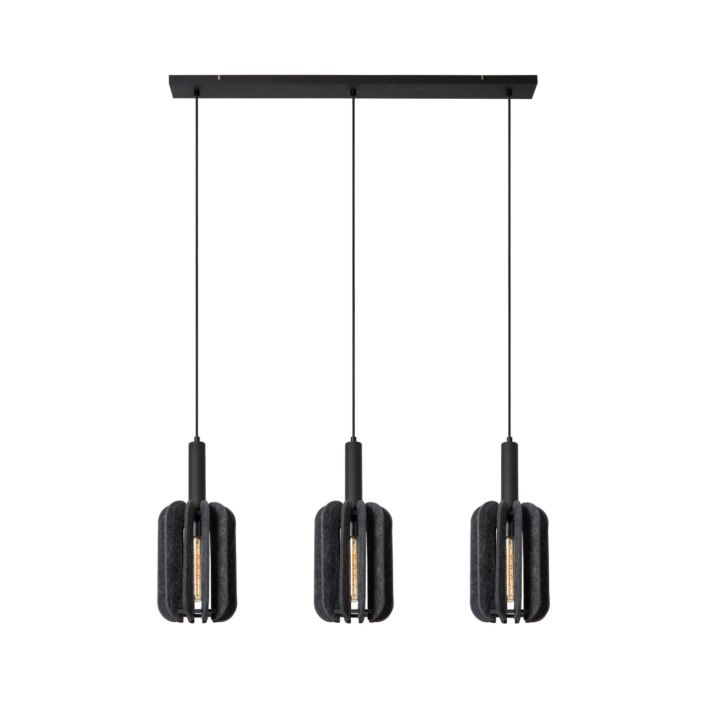 Lucide RAFAL - Pendant light - 3xE27 - Grey