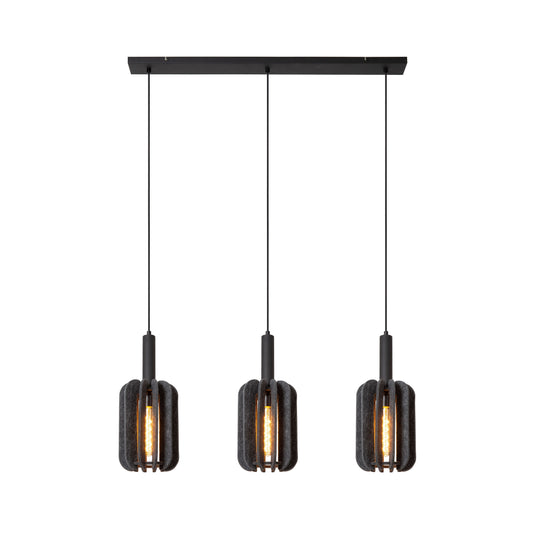 Lucide RAFAL - Pendant light - 3xE27 - Grey