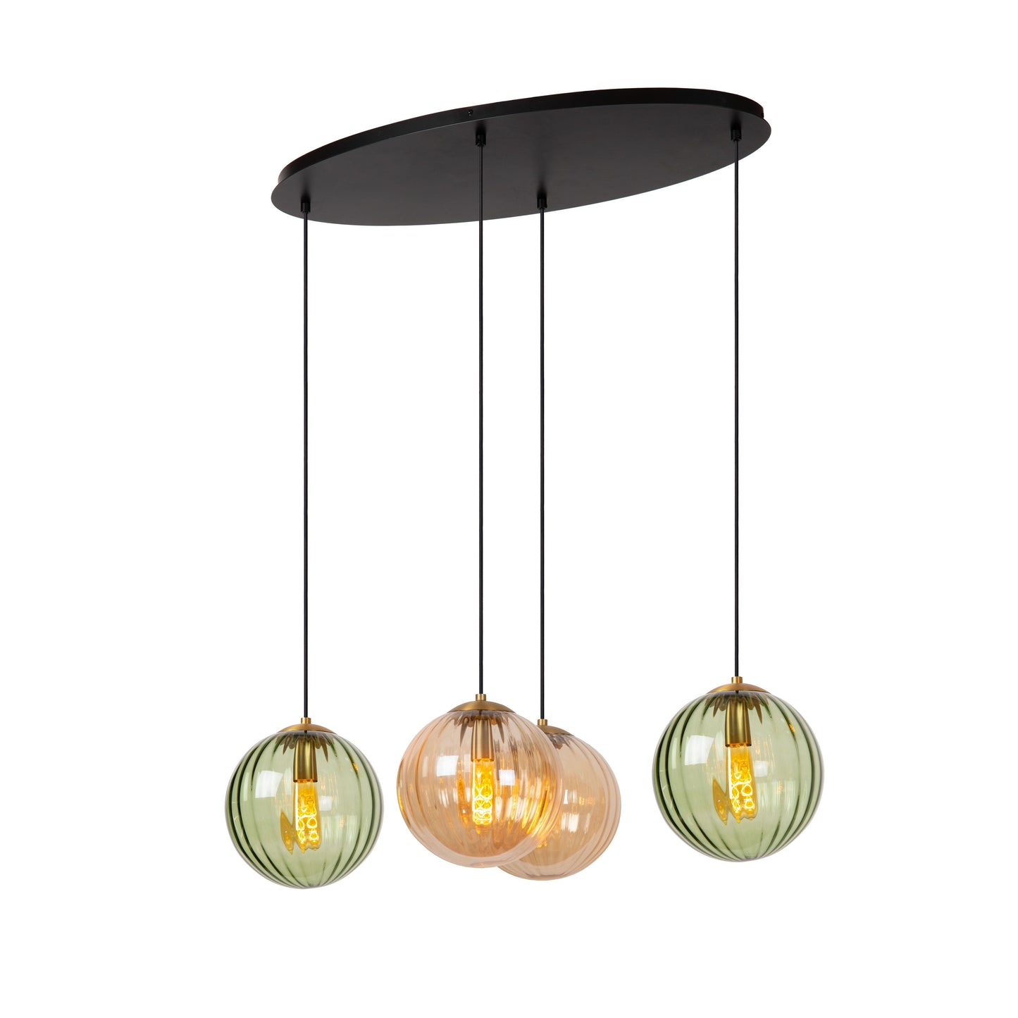 Lucide MONSARAZ - Pendant light - 4xE27 - Green