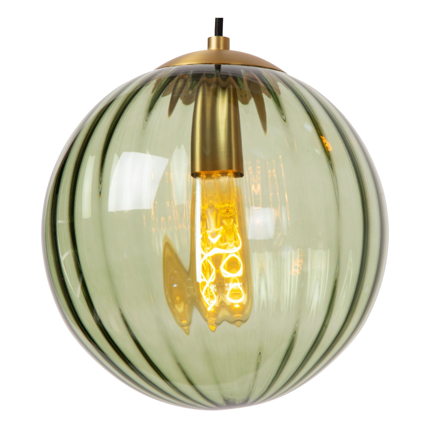 Lucide MONSARAZ - Pendant light - Ø 25 cm - 1xE27 - Green