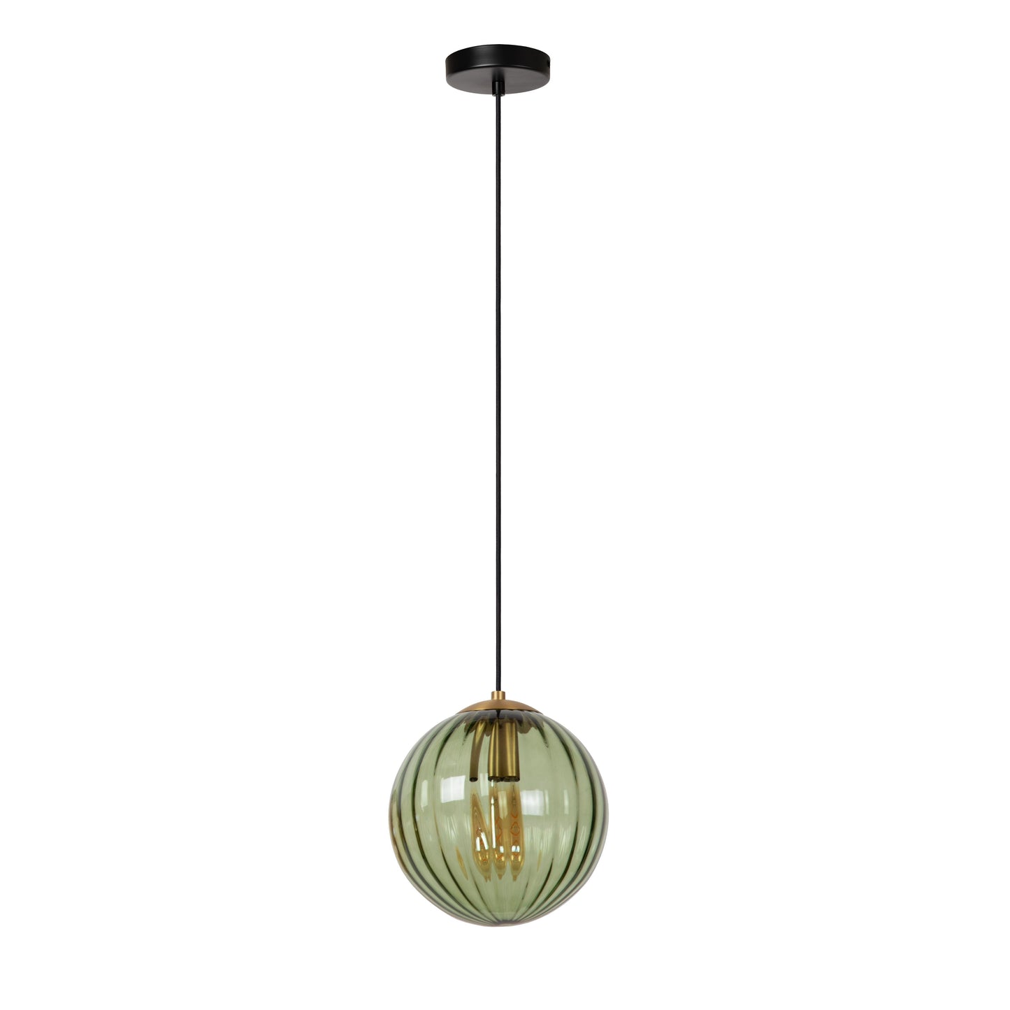 Lucide MONSARAZ - Pendant light - Ø 25 cm - 1xE27 - Green