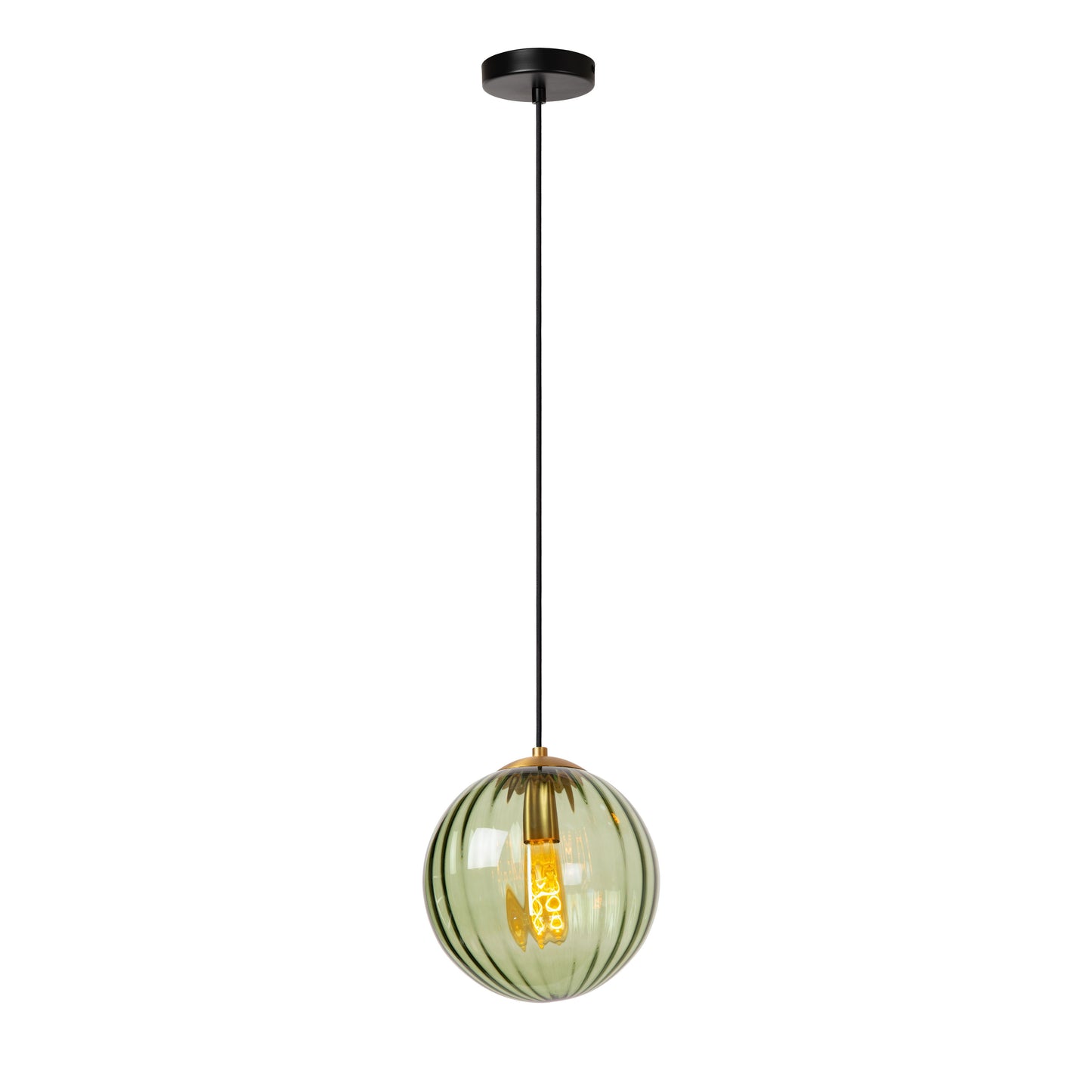 Lucide MONSARAZ - Pendant light - Ø 25 cm - 1xE27 - Green