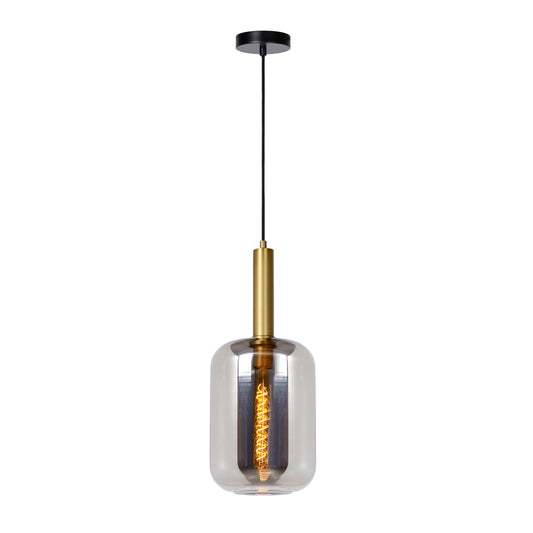 Lucide JOANET - Pendant light - Ø 22 cm - 1xE27 - Smoke Grey