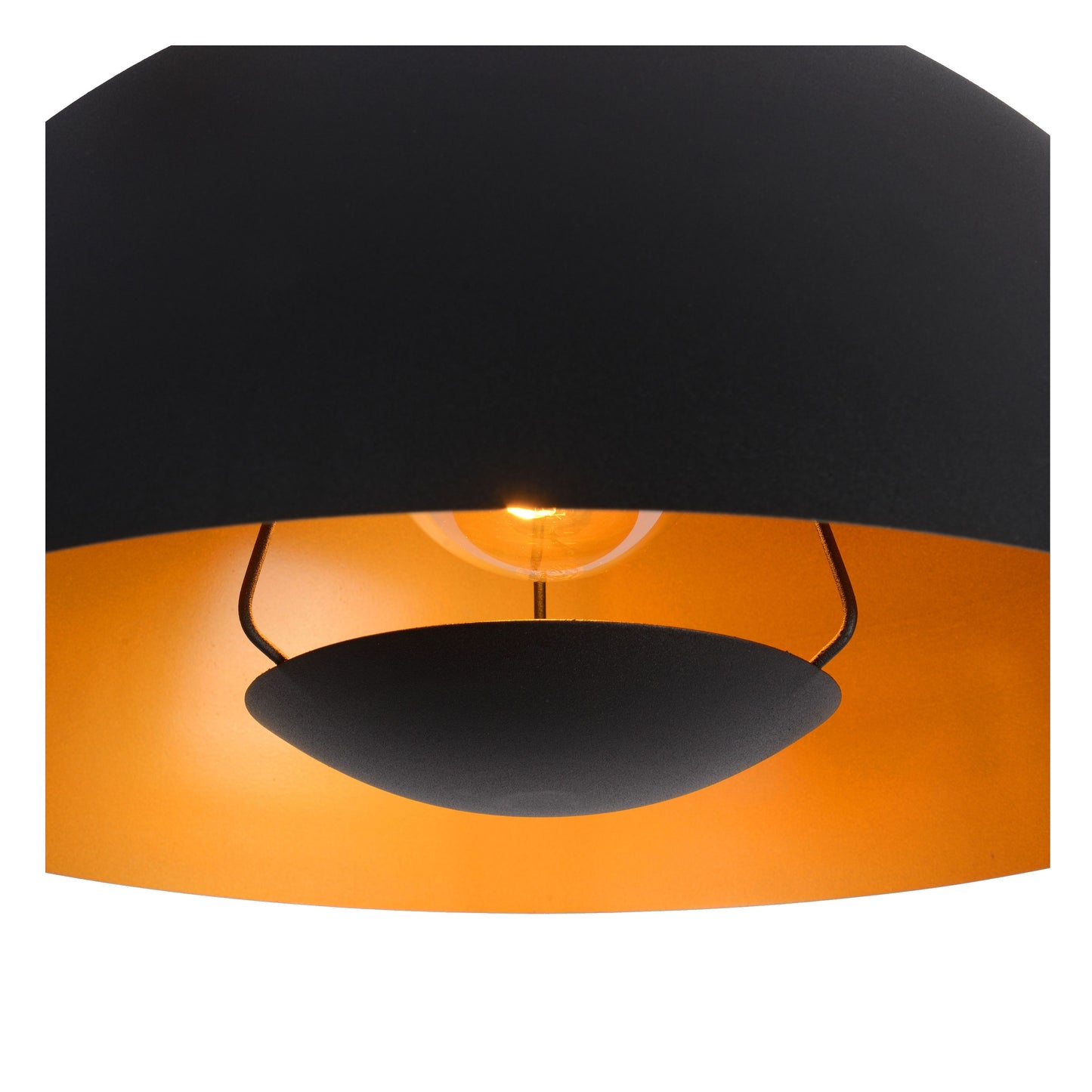 Lucide SIEMON - Pendant light - Ø 40 cm - 1xE27 - Black