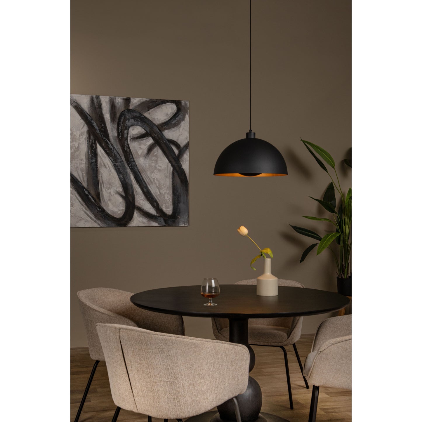 Lucide SIEMON - Pendant light - Ø 40 cm - 1xE27 - Black