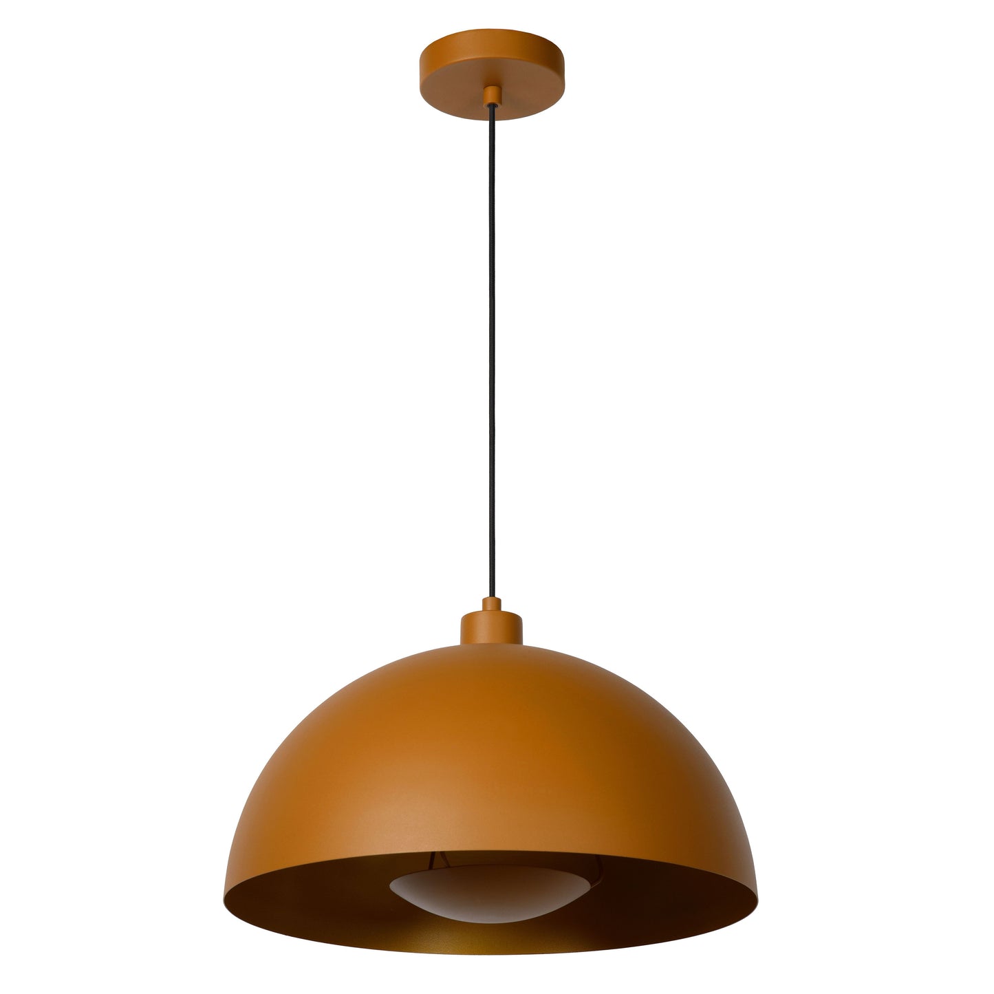 Lucide SIEMON - Pendant light - Ø 40 cm - 1xE27 - Ocher Yellow