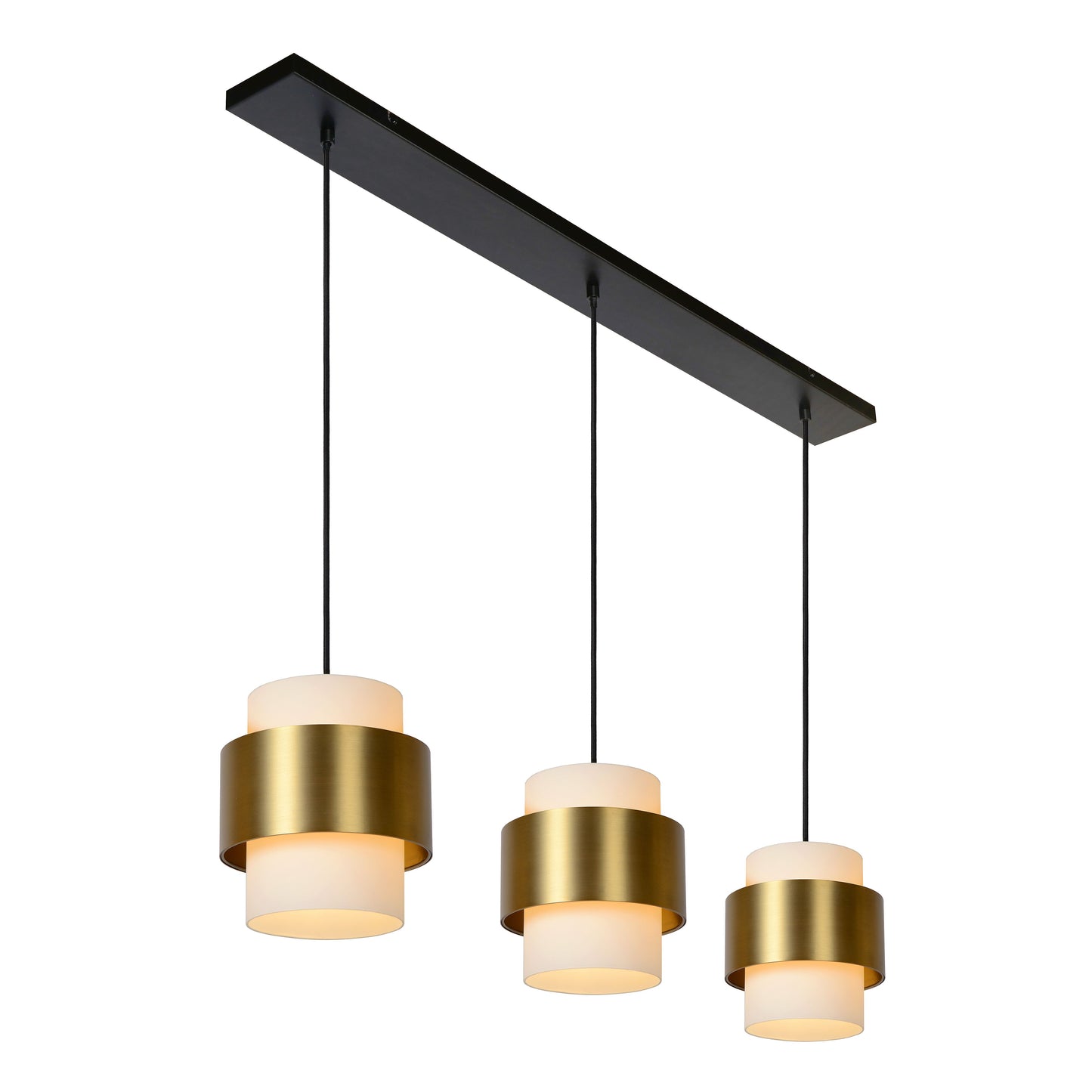 Lucide FIRMIN - Pendant light - 3xE27 - Matt Gold / Brass