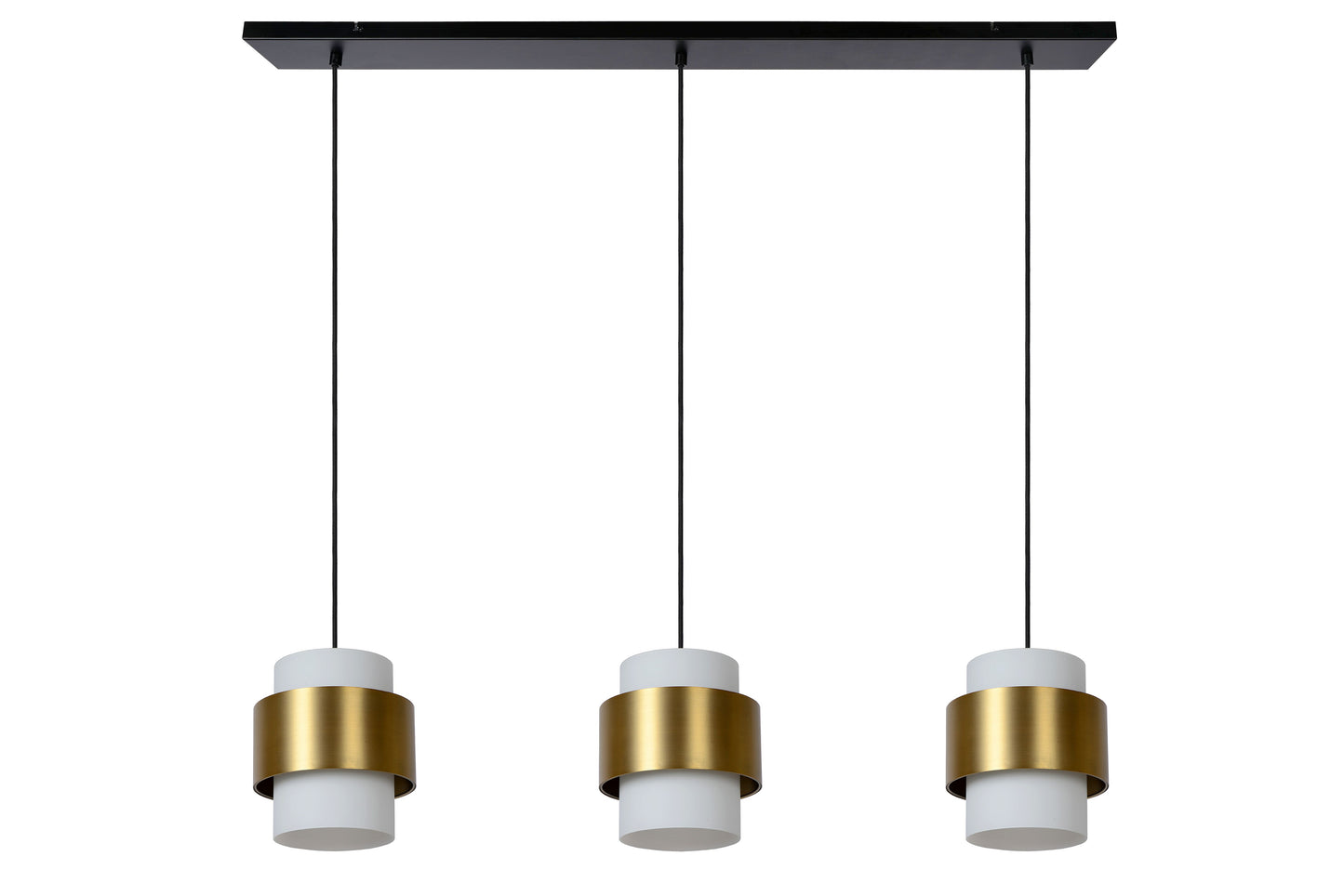 Lucide FIRMIN - Pendant light - 3xE27 - Matt Gold / Brass