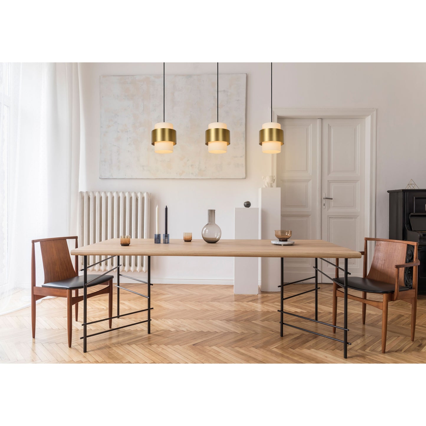 Lucide FIRMIN - Pendant light - 3xE27 - Matt Gold / Brass