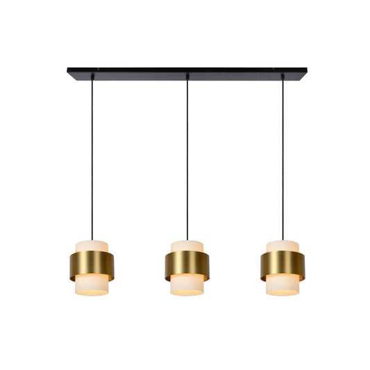 Lucide FIRMIN - Pendant light - 3xE27 - Matt Gold / Brass