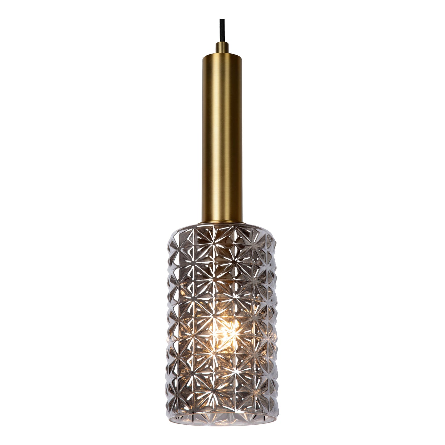 Lucide CORALIE - Pendant light - Ø 30 cm - 5xE27 - Matt Gold / Brass