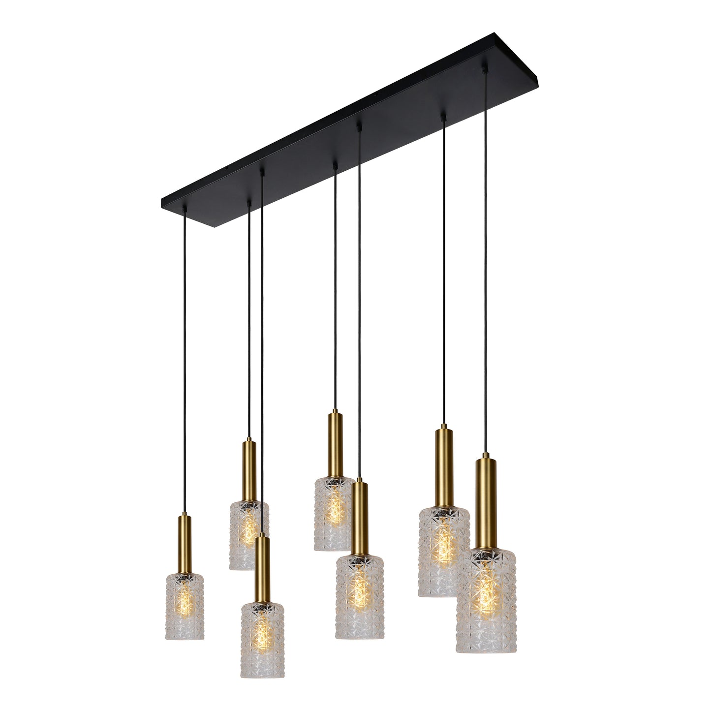 Lucide CORALIE - Pendant light - 7xE27 - Transparant