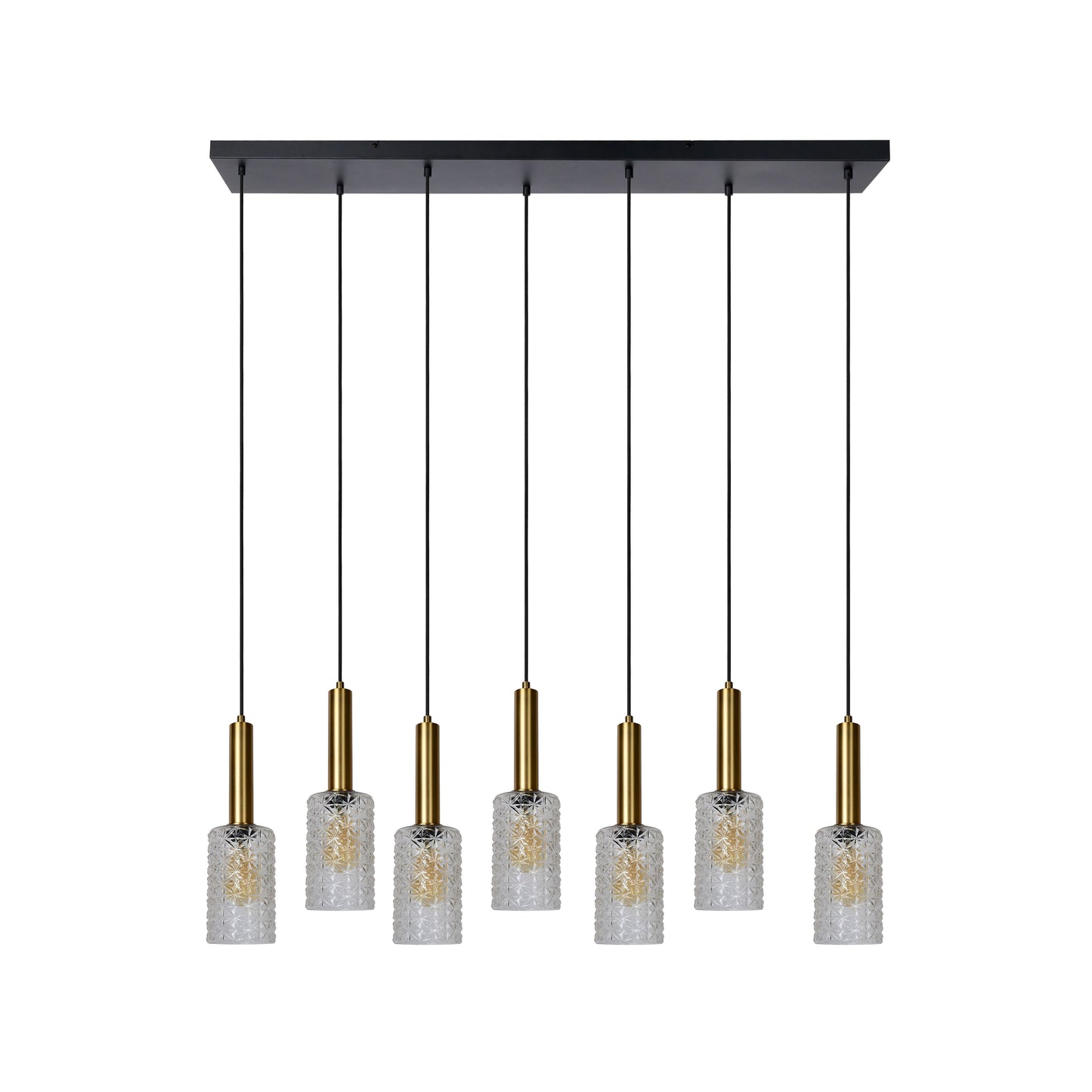 Lucide CORALIE - Pendant light - 7xE27 - Transparant