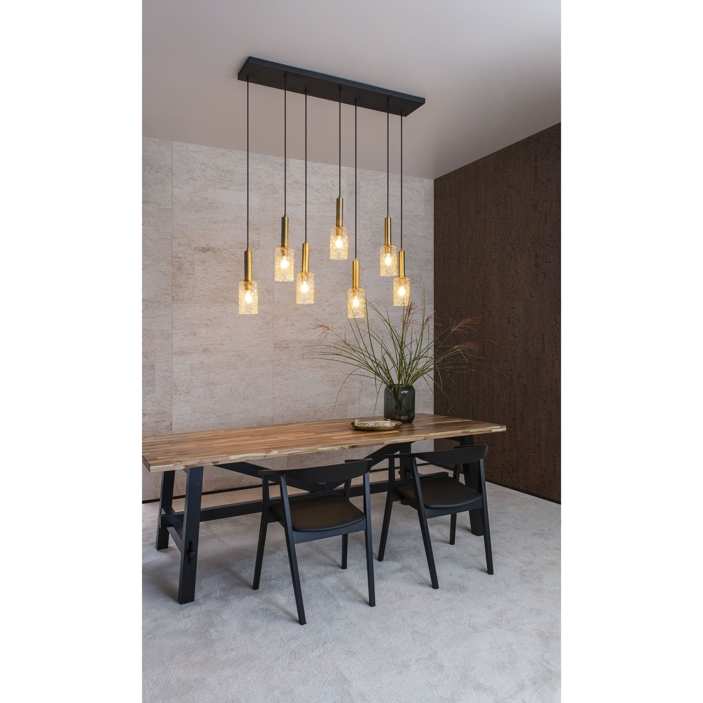 Lucide CORALIE - Pendant light - 7xE27 - Transparant