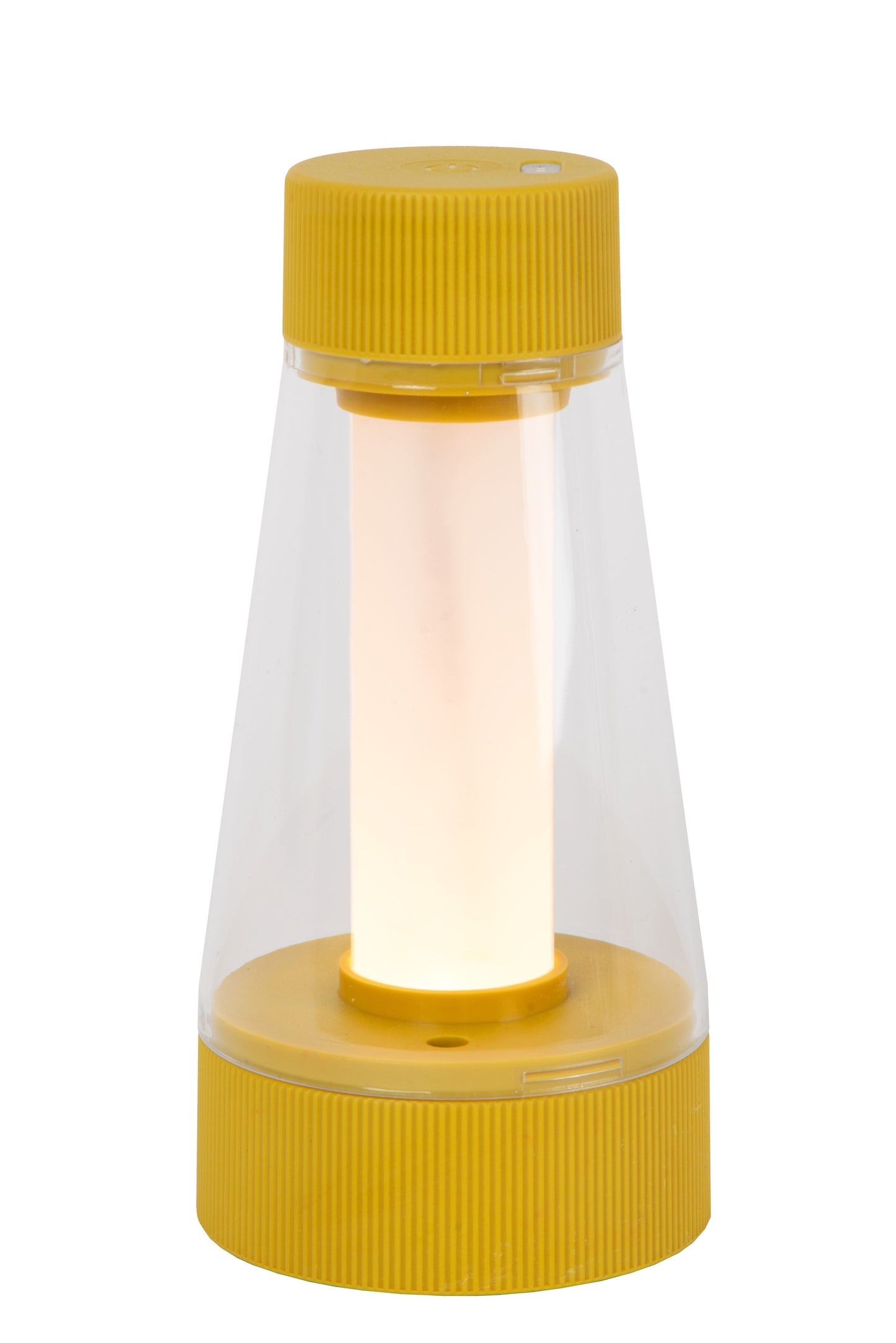 Lucide LORALI - Rechargeable Table lamp Indoor/Outdoor - Battery pack/batteries - Ø 7,7 cm - LED Dim. - IP44 - Ocher Yellow