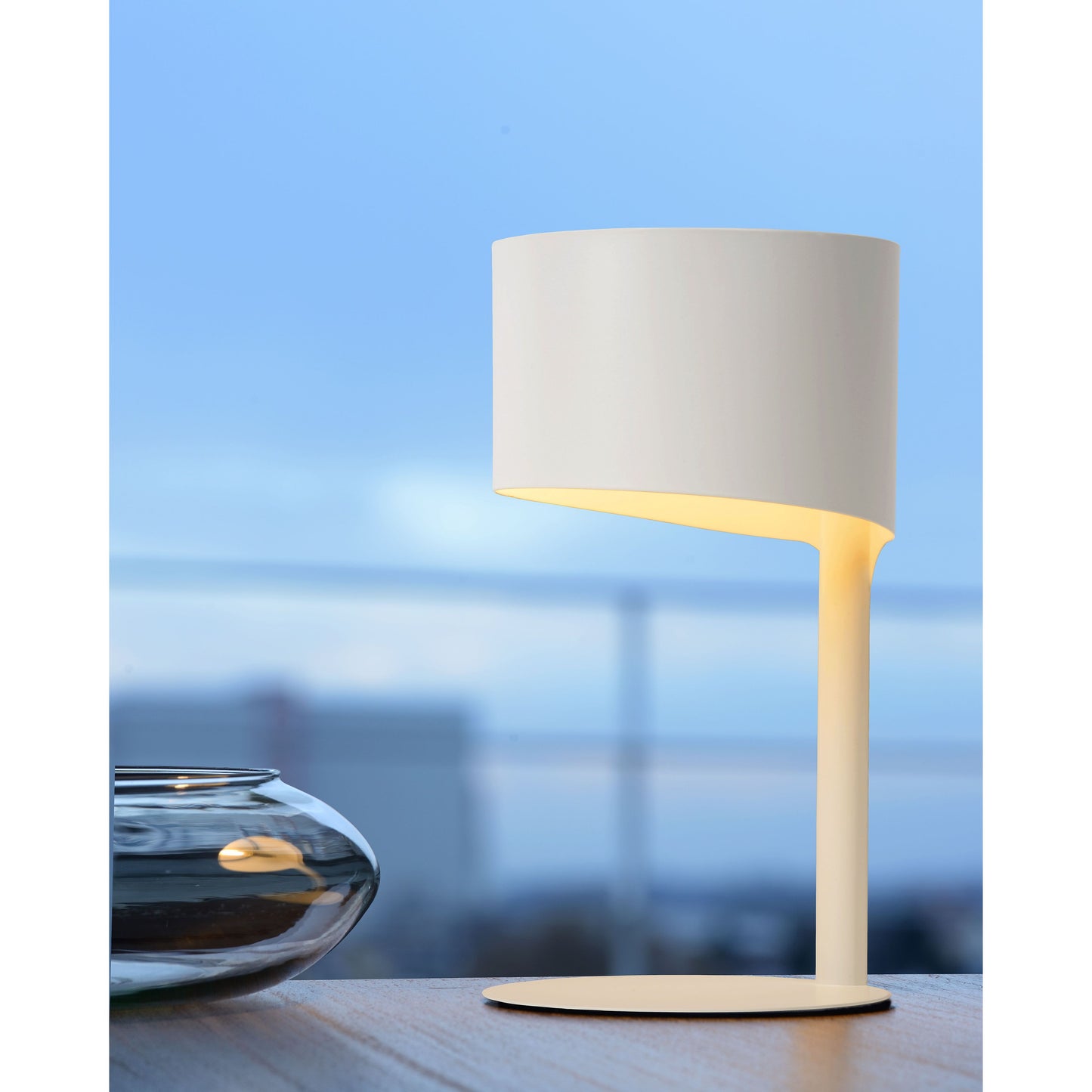 Lucide KNULLE - Table lamp - Ø 15 cm - 1xE14 - White