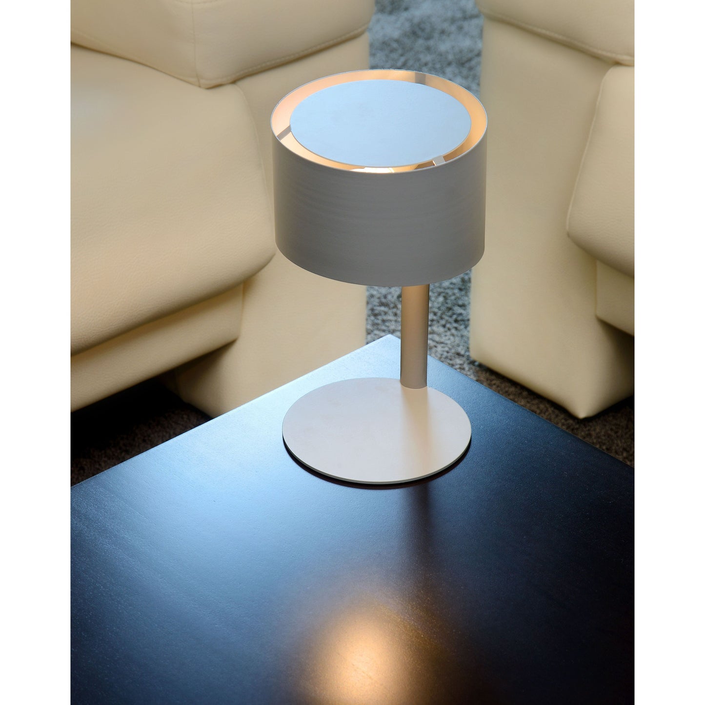 Lucide KNULLE - Table lamp - Ø 15 cm - 1xE14 - Grey