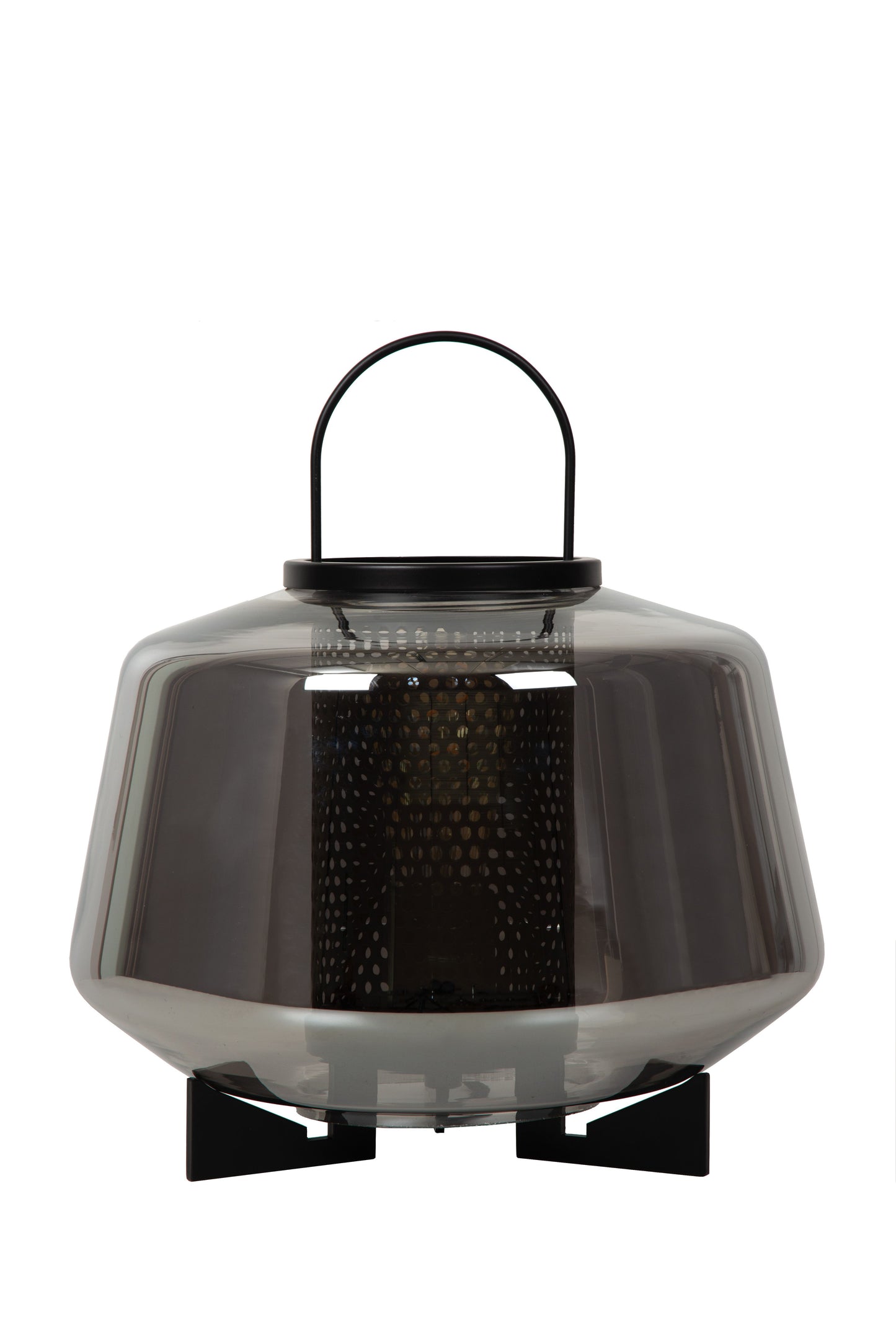 Lucide SISKA - Table lamp - 1xE27 - Smoke Grey