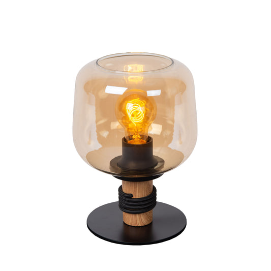 Lucide ILONA - Table lamp - Ø 18 cm - 1xE27 - Amber