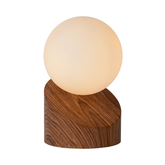 Lucide LEN - Table lamp - Ø 10 cm - 1xG9 - Wood