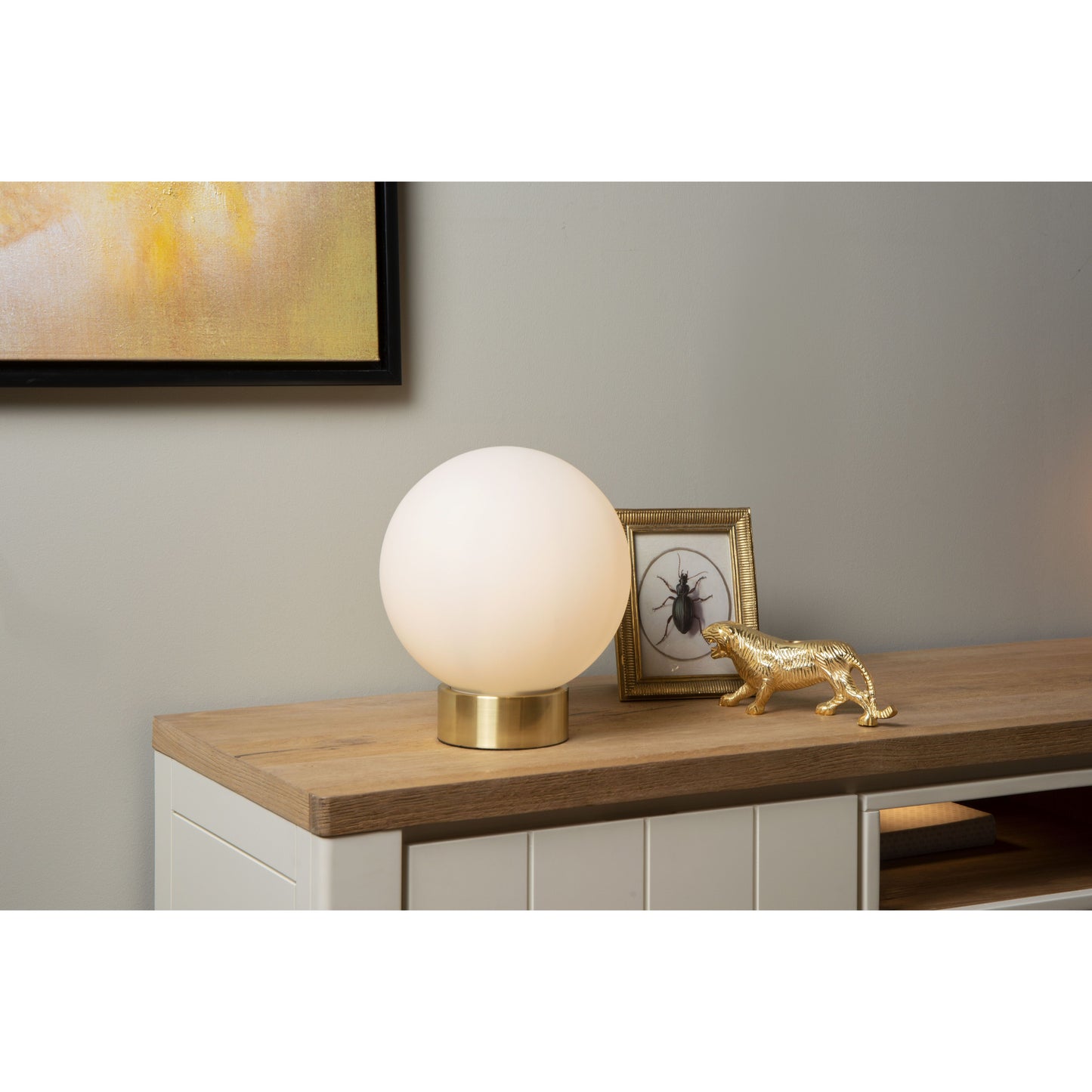 Lucide JORIT - Table lamp - Ø 25 cm - 1xE27 - Opal